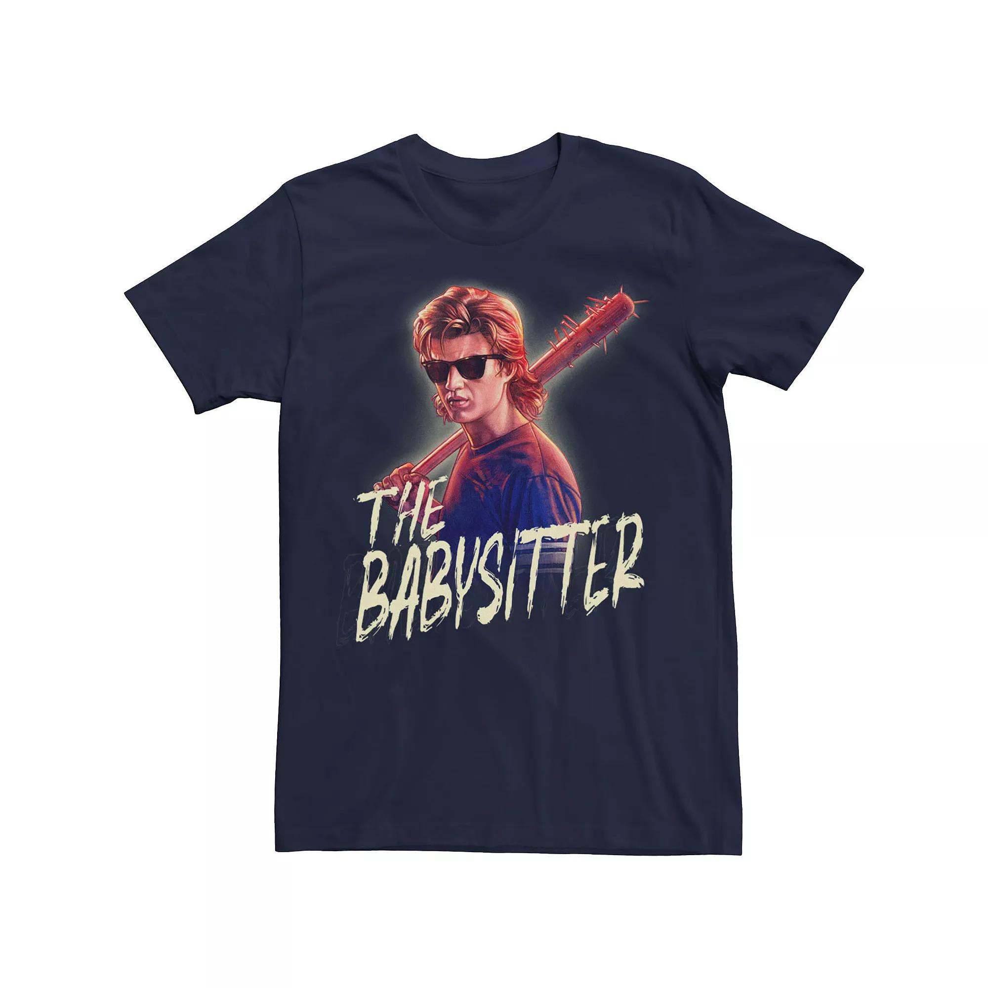 Men's Netflix Stranger Things Steve The Babysitter Portrait Tee,  Product Image