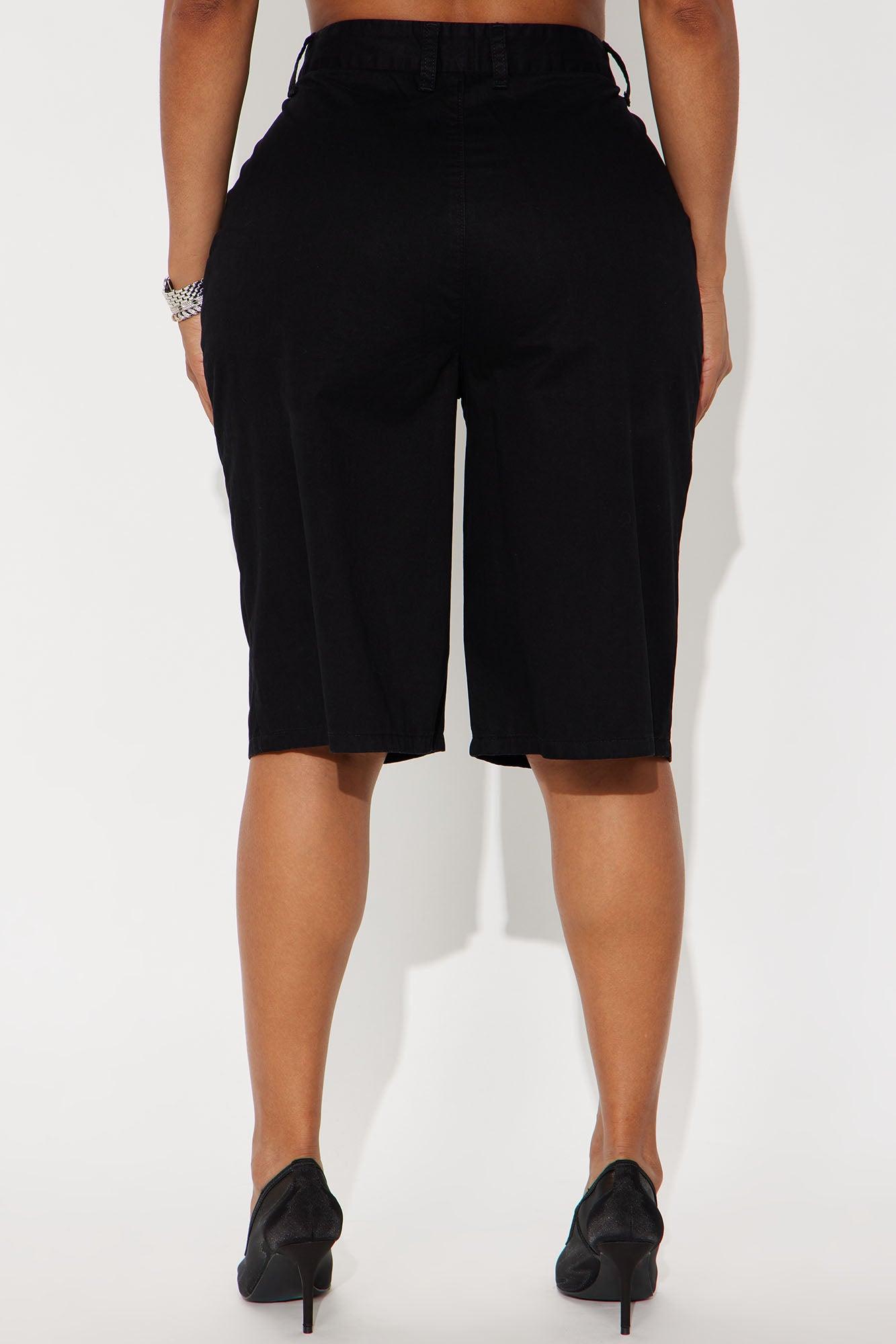 Arden Bermuda Trouser Short - Black Female Product Image