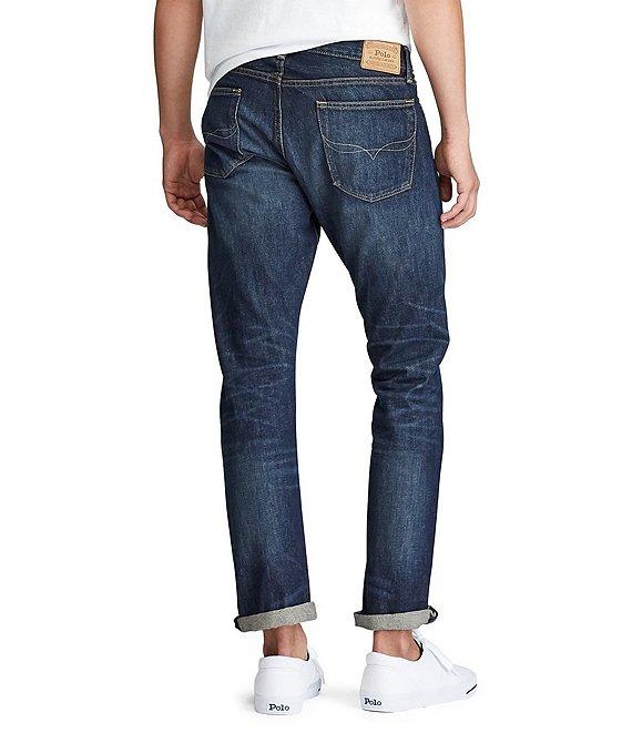 Polo Ralph Lauren Varick Slim-Straight Morris Dark Denim Jeans Product Image