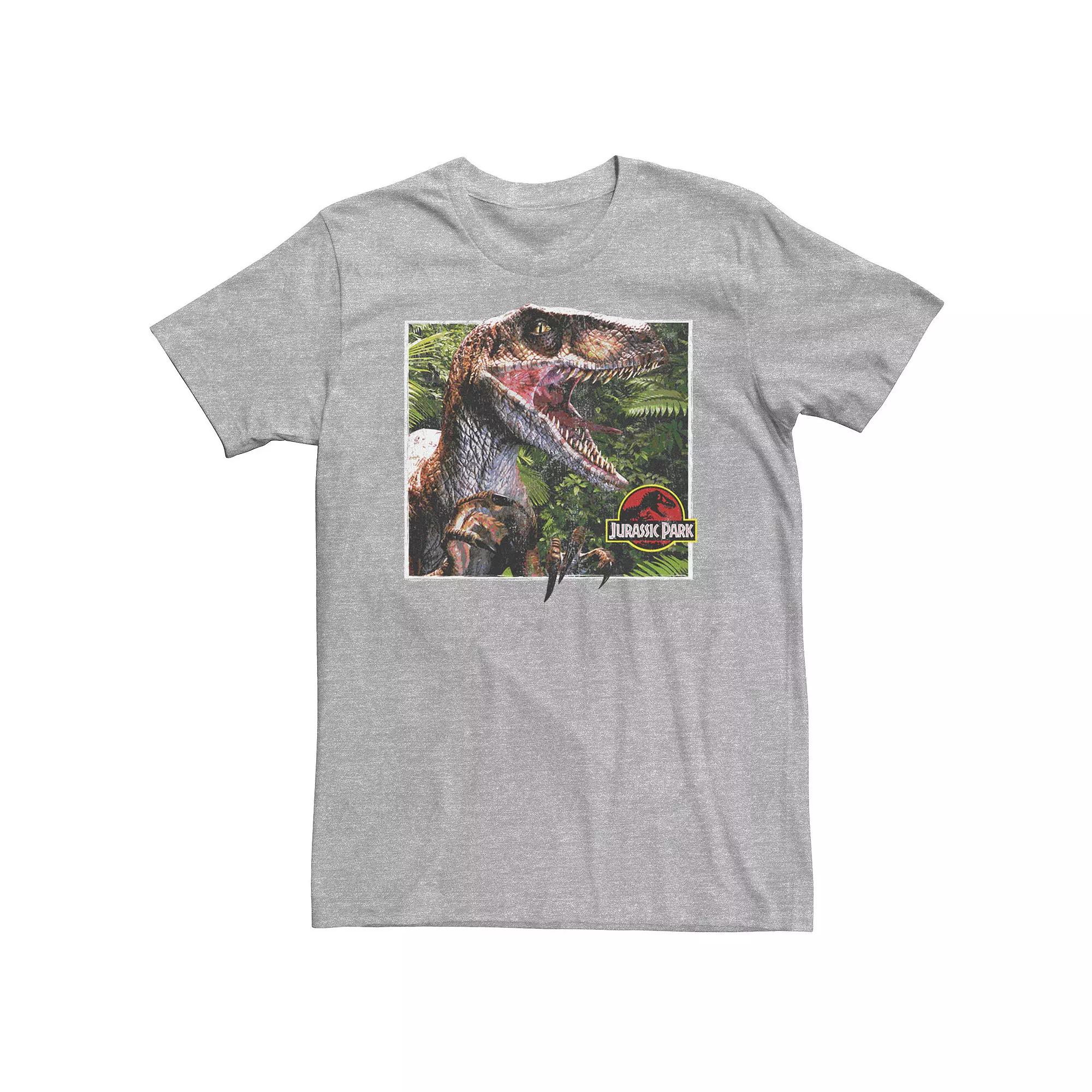 Big & Tall Jurassic Park Raptor Coming Out Of Forest Tee, Men's,  Product Image