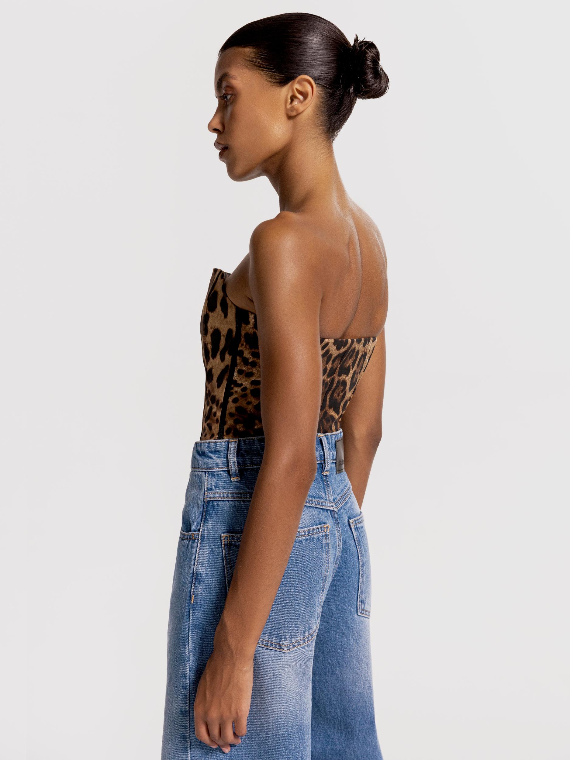 Bundle: Etta bandeau in Leopard + Vixen shorts in Leopard Product Image