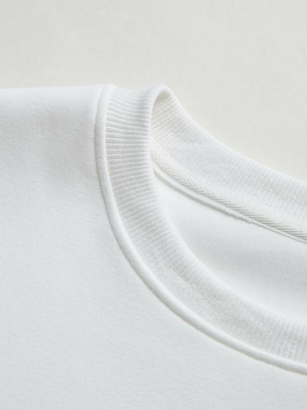 Label Decor Drawstring Hem Oversized Hoodie Product Image