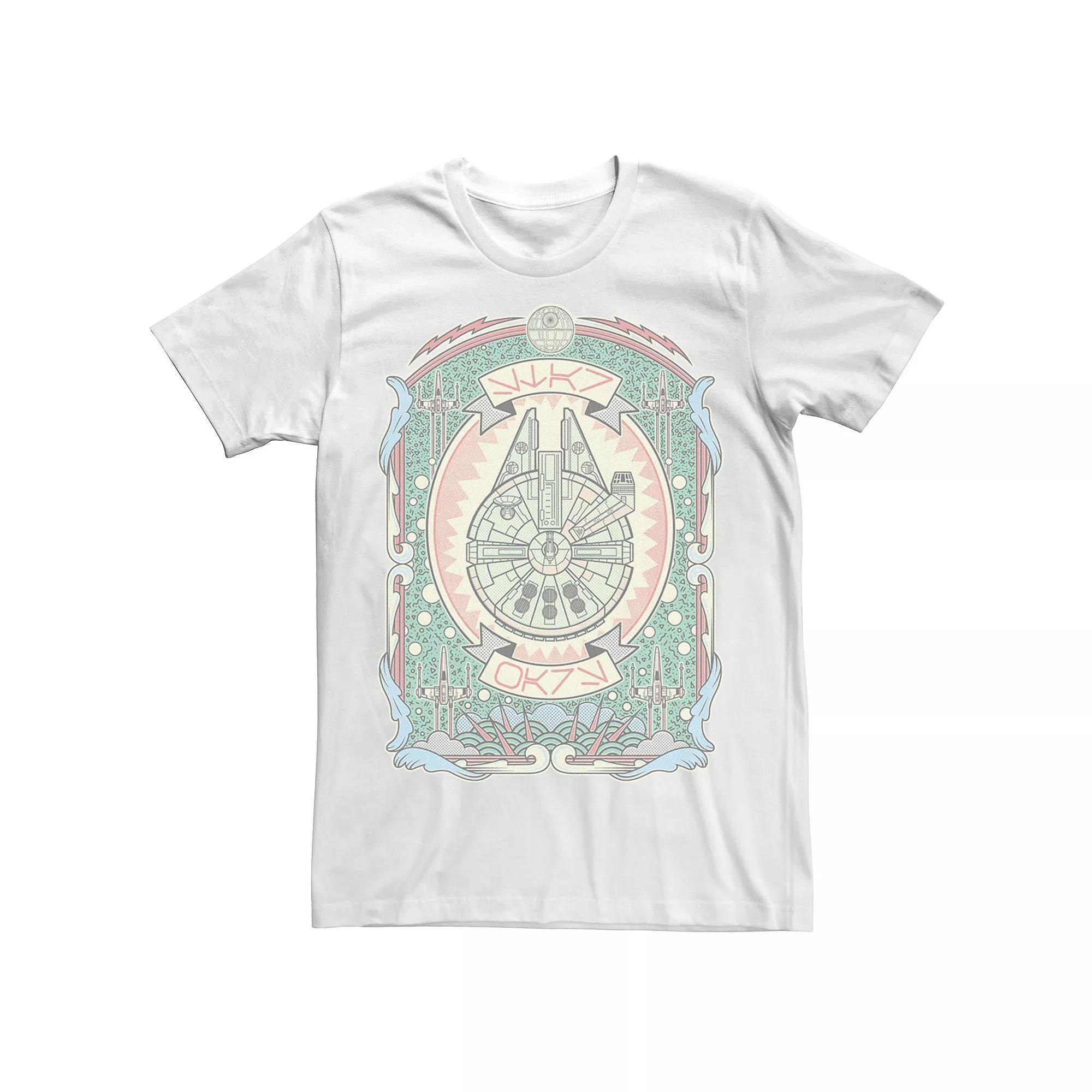 Men's Star Wars Geometric Falcon Poster Tee,  Product Image