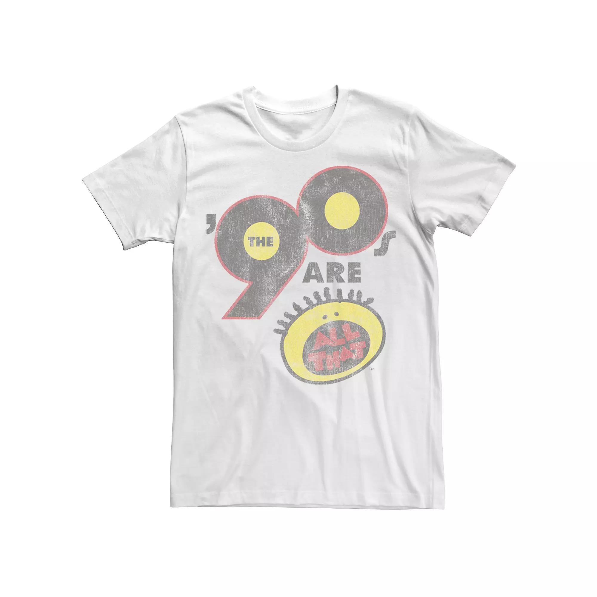 Big & Tall Nickelodeon All That The Nineties Are Vintage Retro Tee, Men's,  Product Image