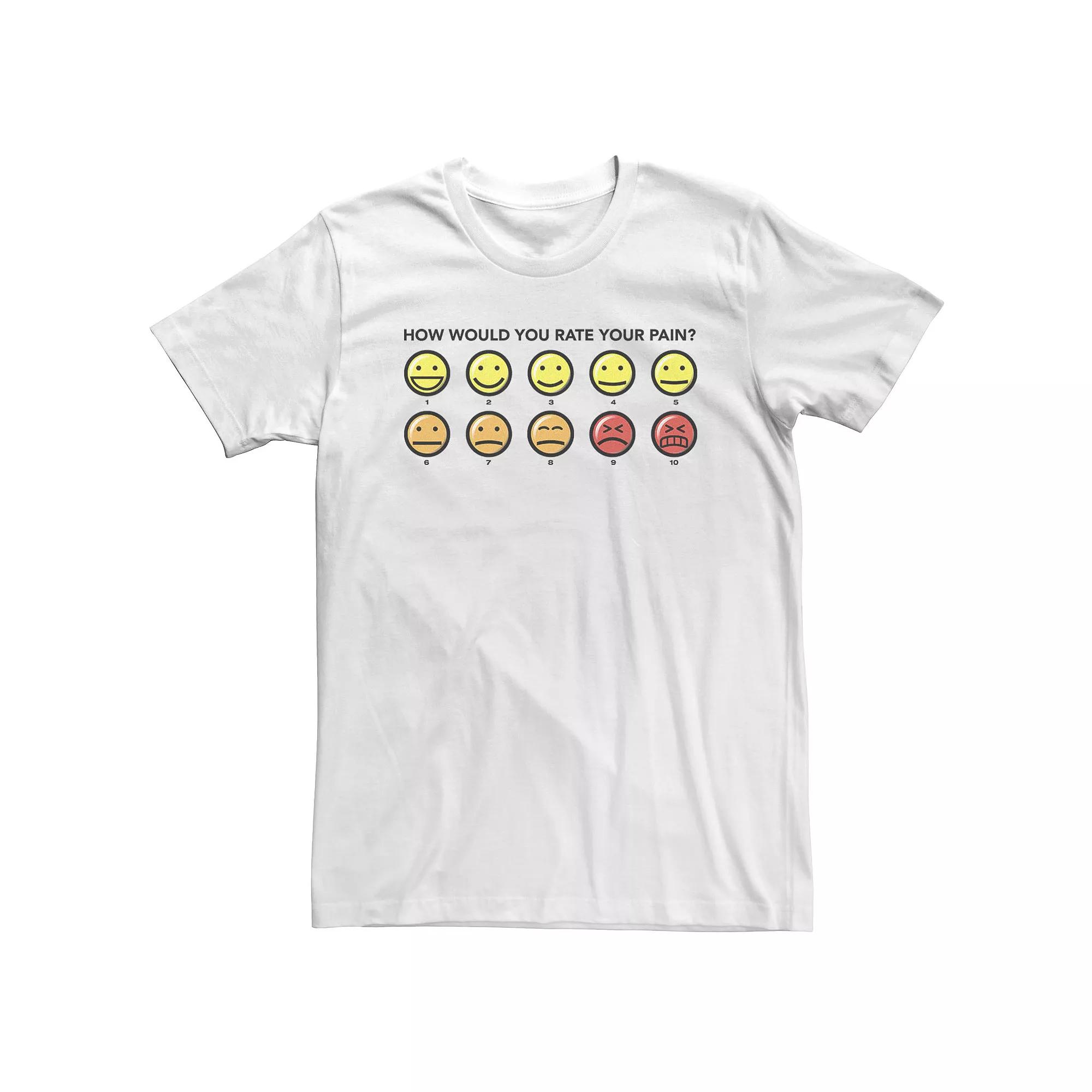 Big & Tall Disney Big Hero 6 Rate Your Pain Tee, Men's, Size: 5XL, White Product Image