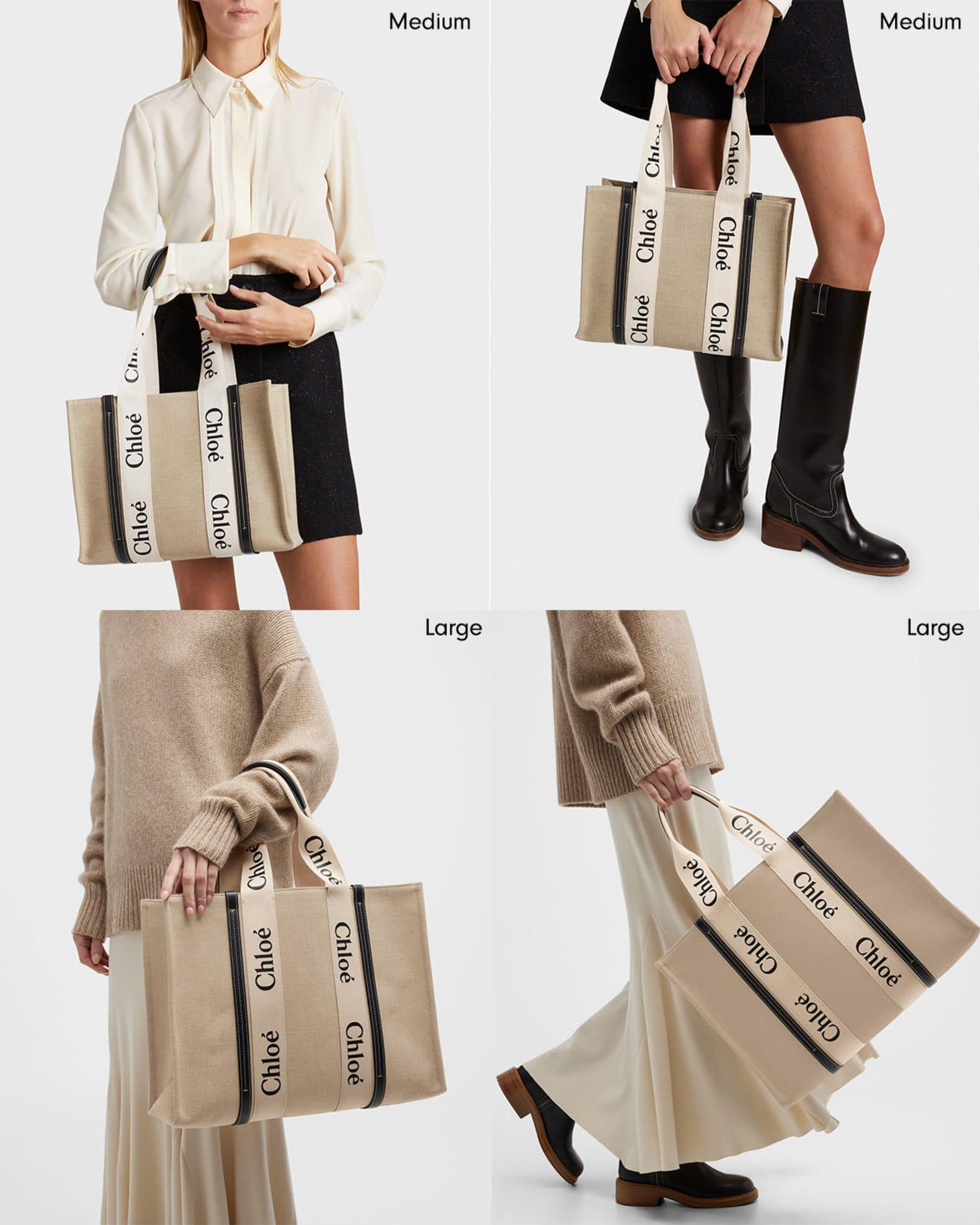 Woody Large Tote Bag in Linen Product Image