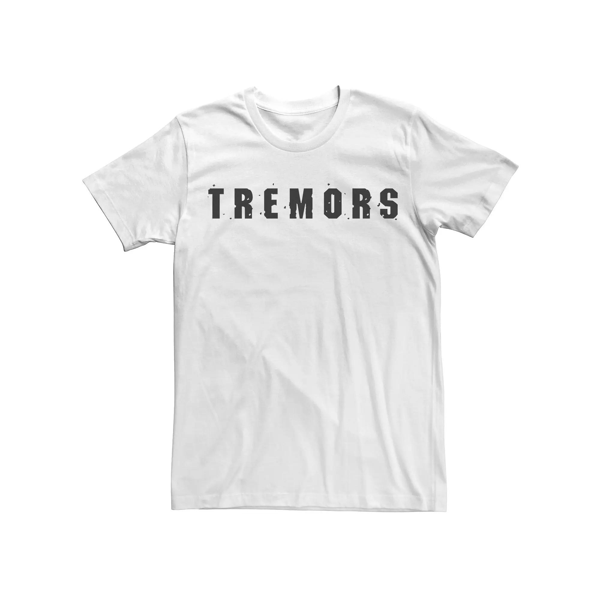 Men's Tremors Simple Text Logo Graphic Tee, Size: Large, White Product Image