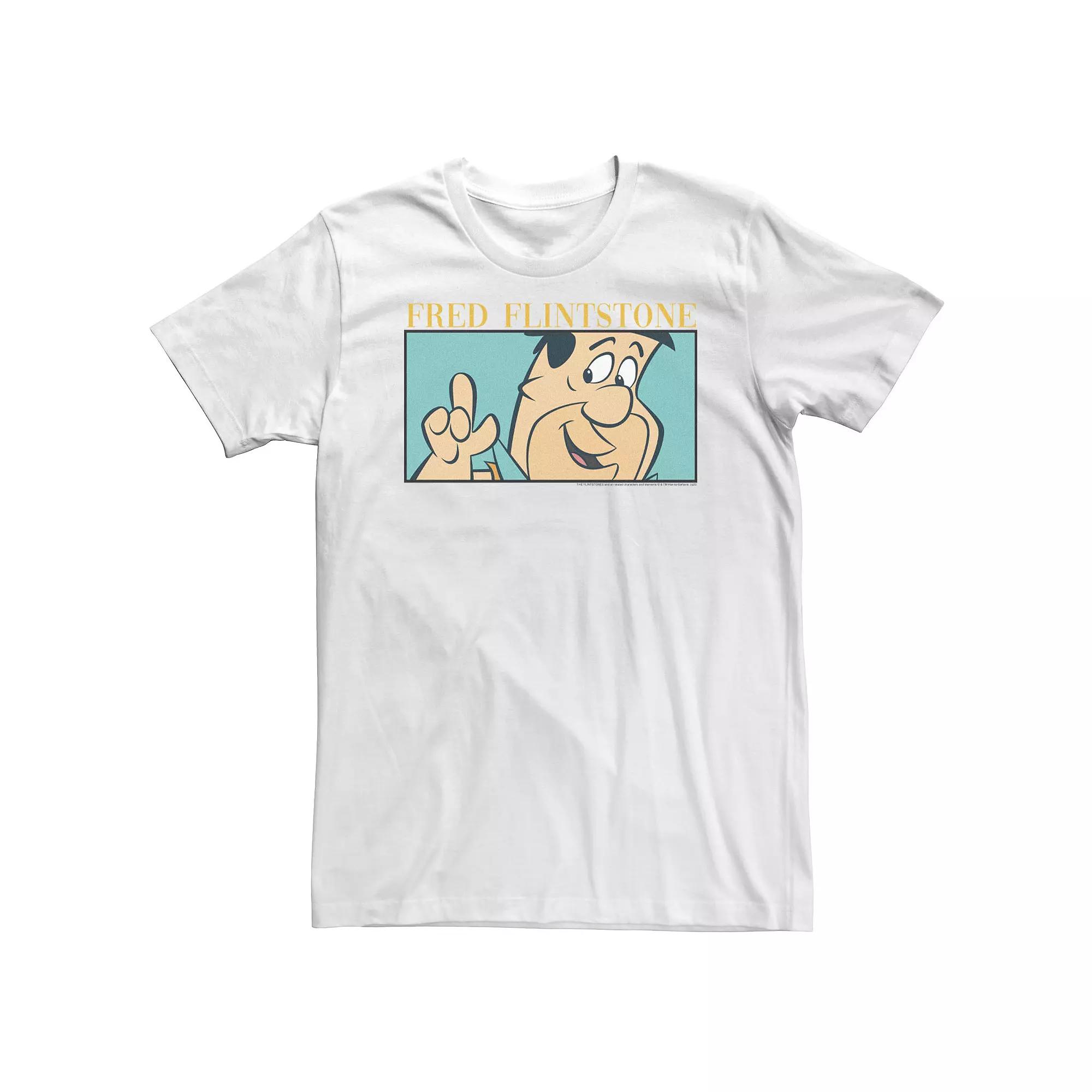 Big & Tall Fred Flintstone Box Up Panel Tee, Men's,  Product Image