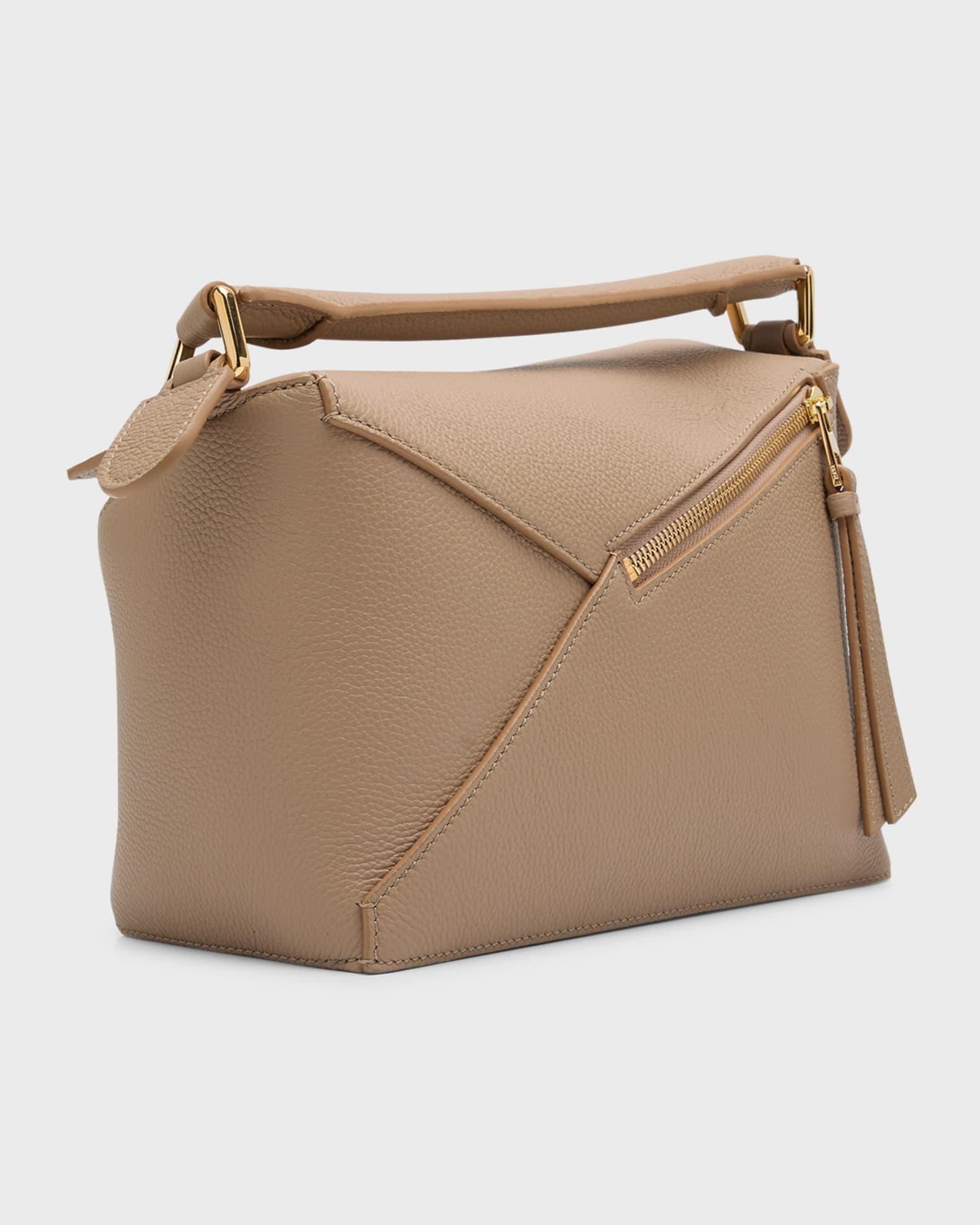 Puzzle Edge Small Top-Handle Bag in Soft Grained Leather Product Image
