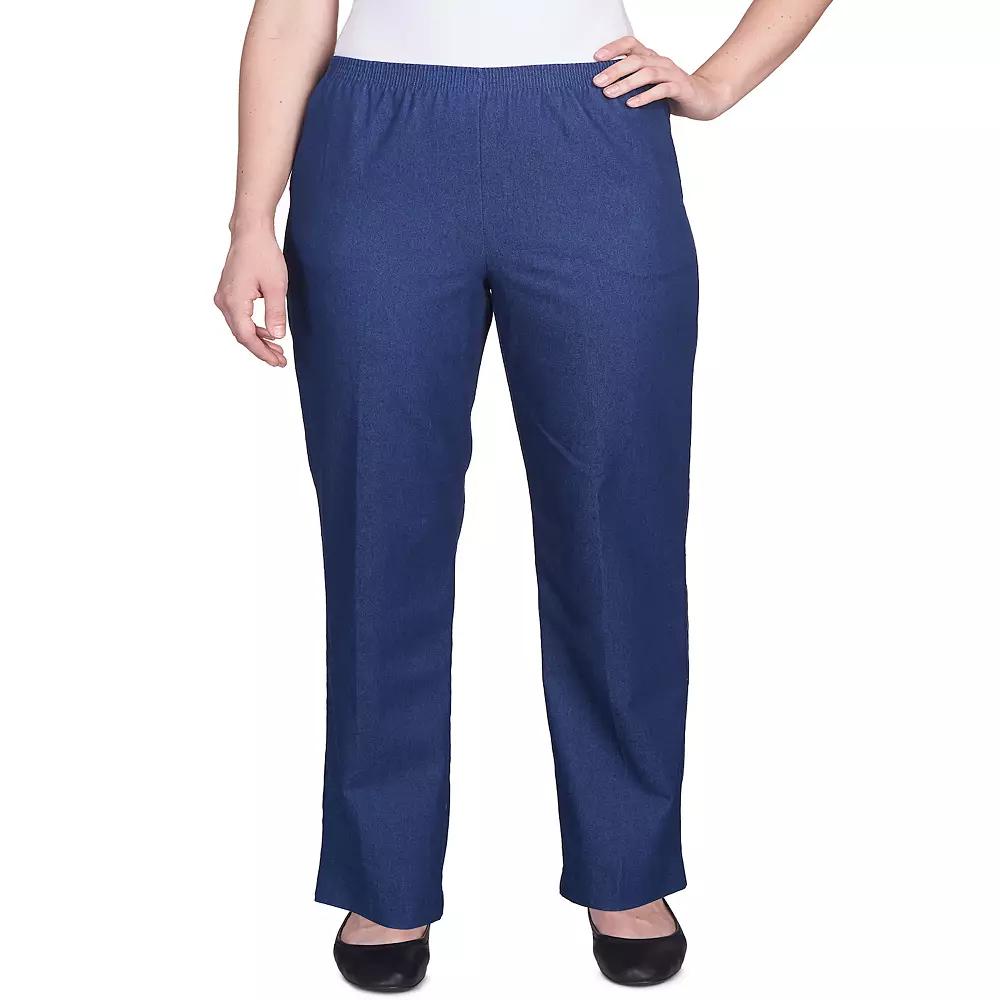 Women's Alfred Dunner Proportioned Denim Pants,  Product Image