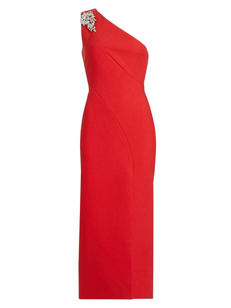Womens Enya Asymmetric Midi Dress Product Image