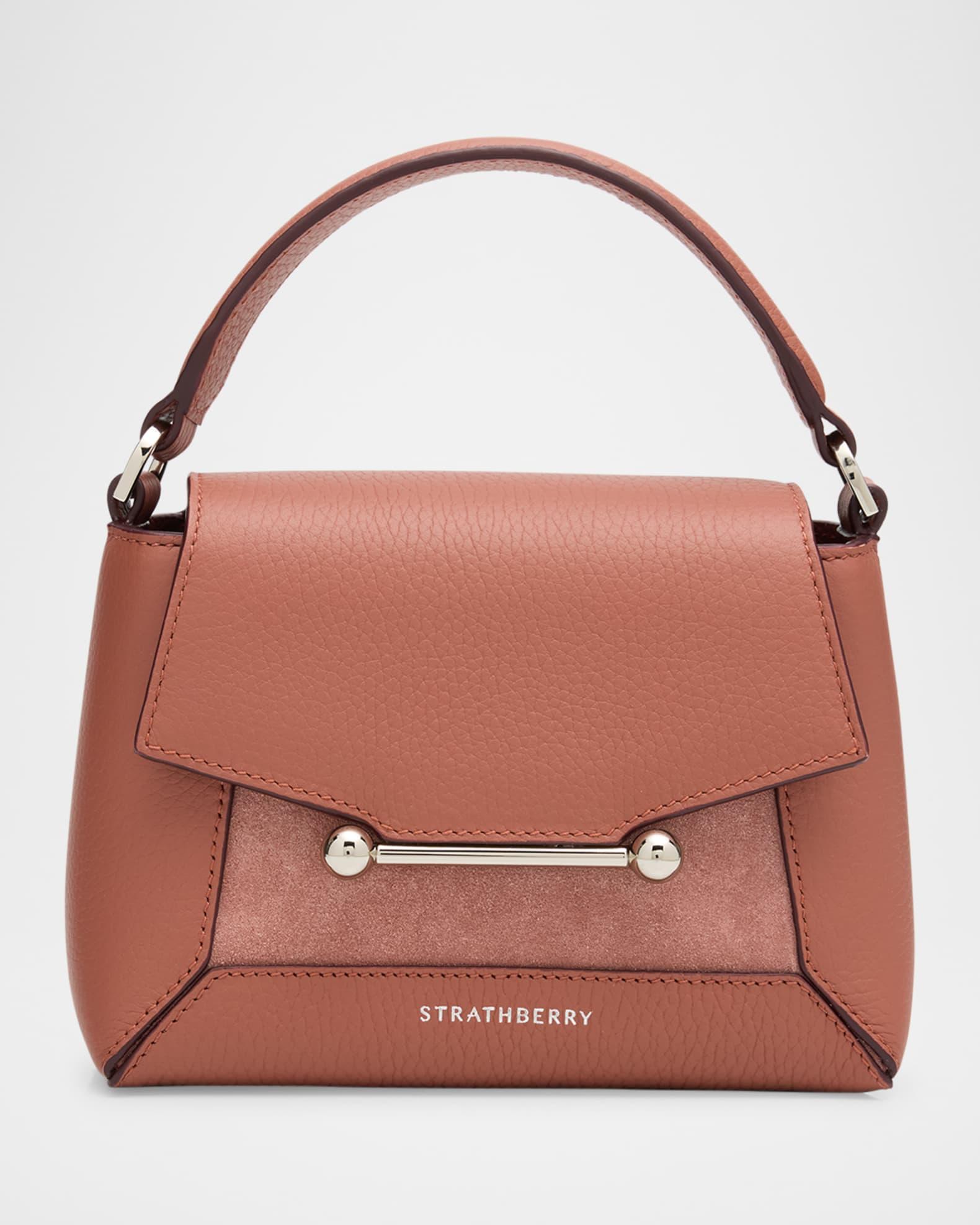 Mosaic Nano Leather & Suede Top-Handle Bag Product Image