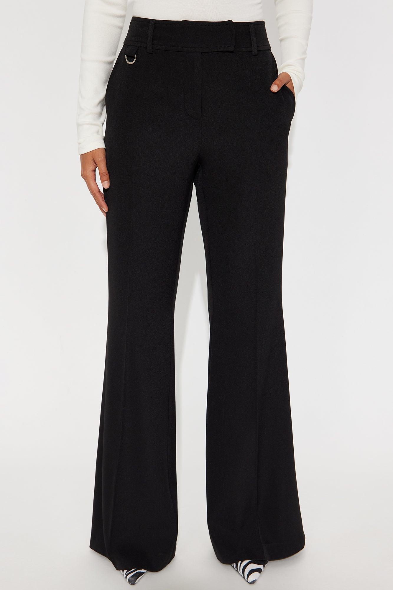 Cami Flare Leg Trouser Pant 33″ - Black Female Product Image