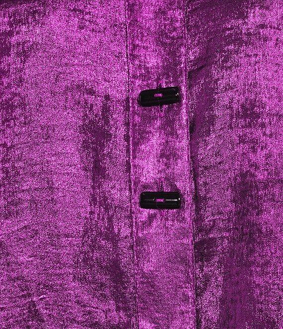 Ali Miles Wire Collar 3/4 Button Cuff Sleeve Button Front Tunic Product Image