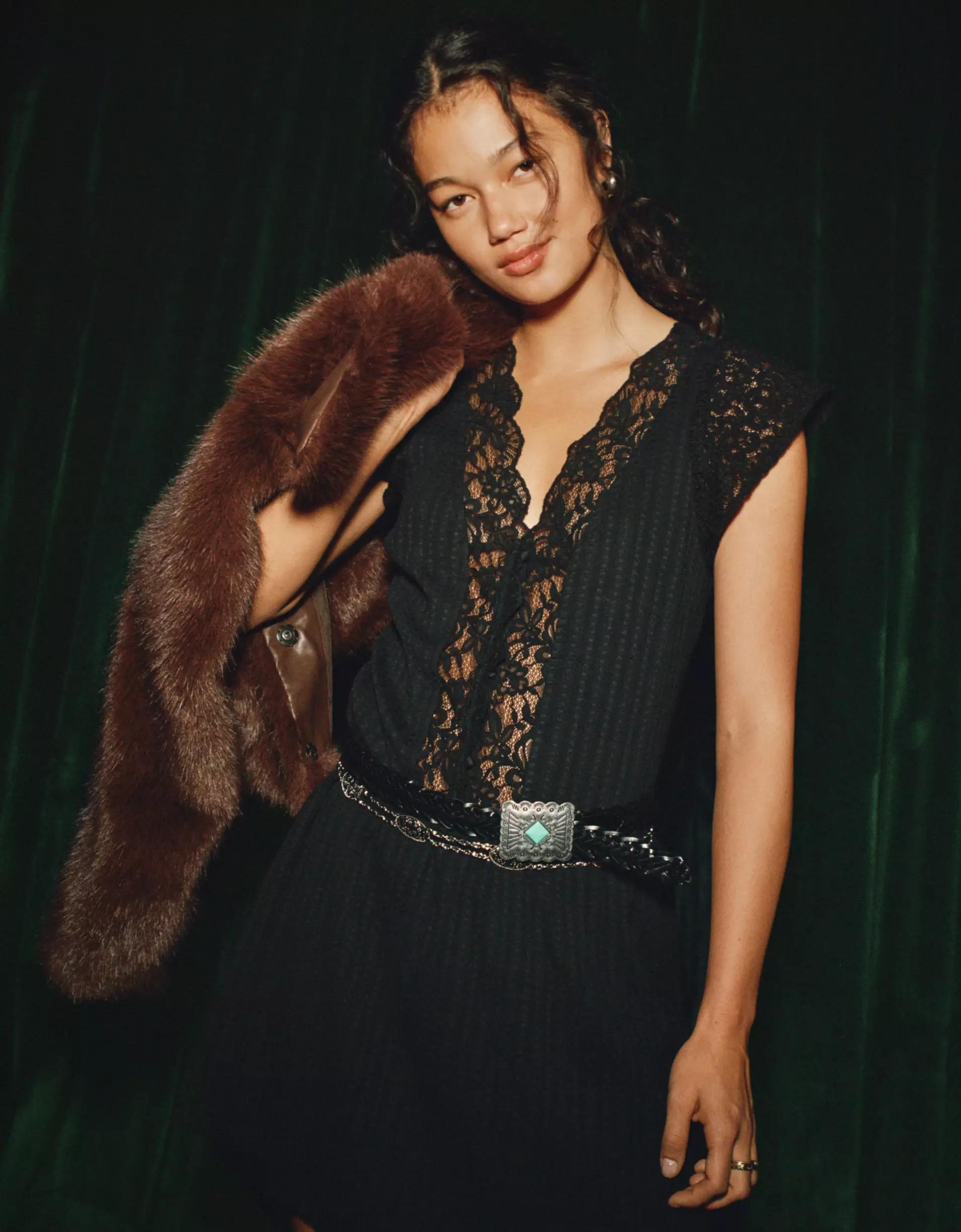 AE Faux Fur Coat Product Image