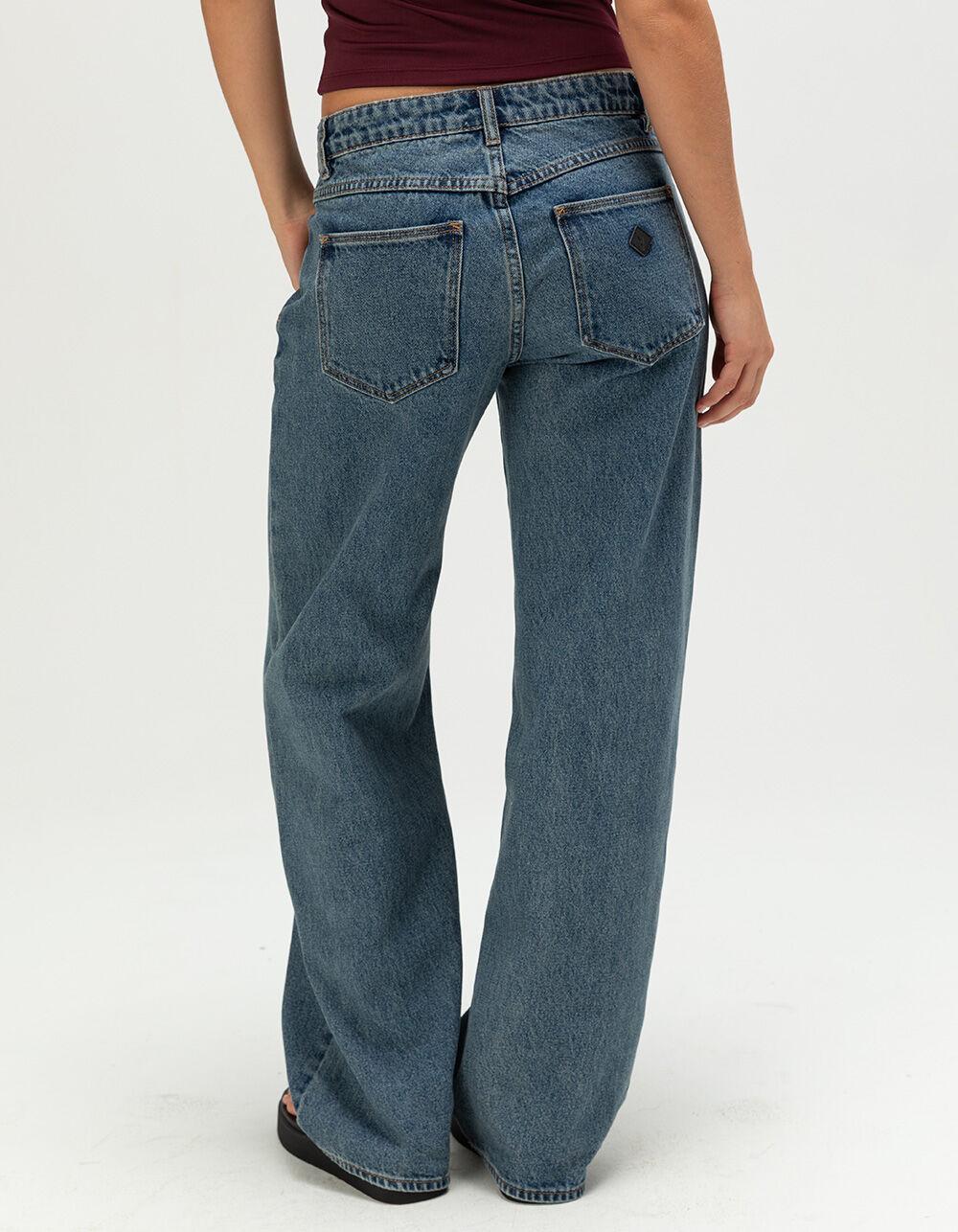 ABRAND 99 Womens Low Rise Baggy Jeans - DARK VINTAGE Product Image