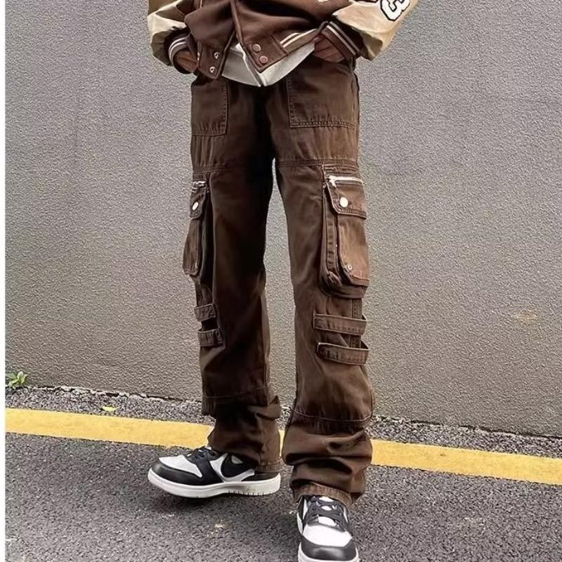 Sopula Unisex Men's Multi-Pocket Casual Pants Functional Cargo Pants Product Image