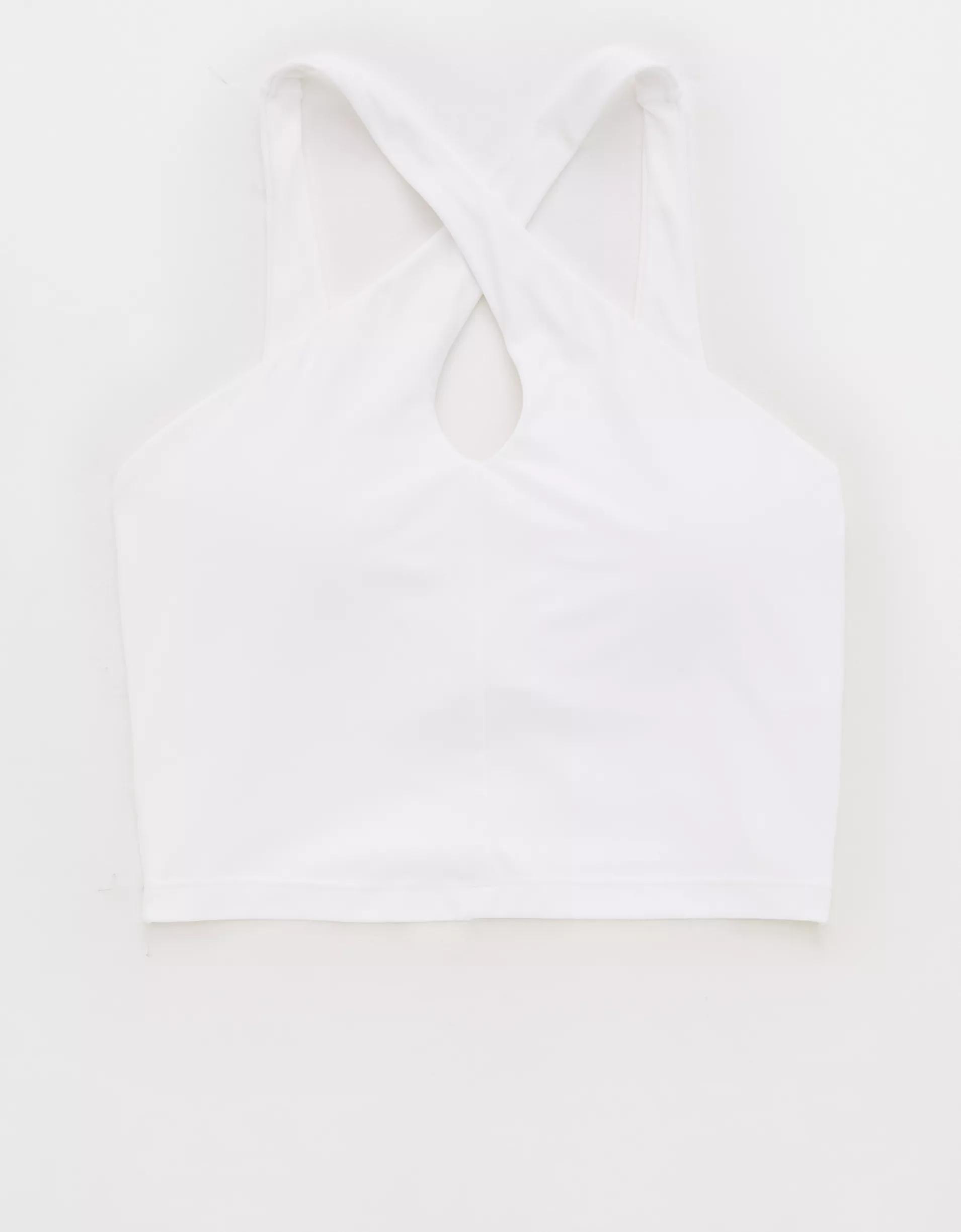 OFFLINE By Aerie Real Me XTRA Criss Cross High Neck Sports Bra Product Image