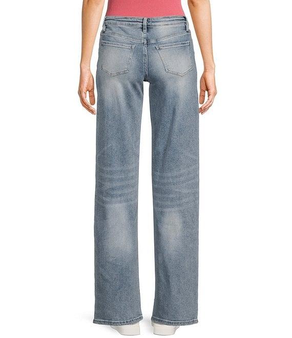 YMI Jeanswear Mid Rise Wide Leg Jeans Product Image