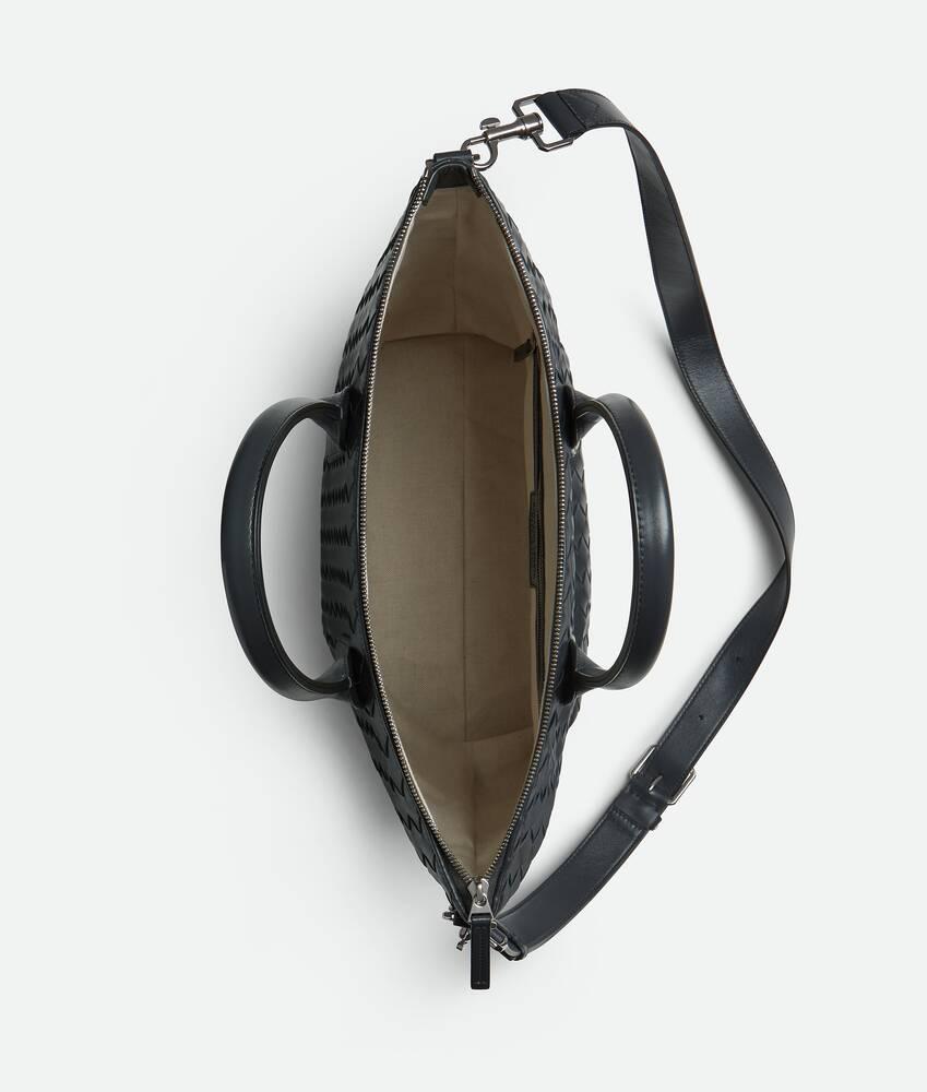 Men's Intrecciato Zipped North-South Tote in Ardoise Product Image