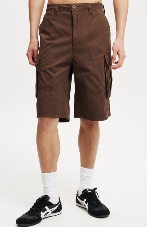Cotton On Men's Baggy Cargo Short in Chocolate Twill at Nordstrom, Size 36 Product Image