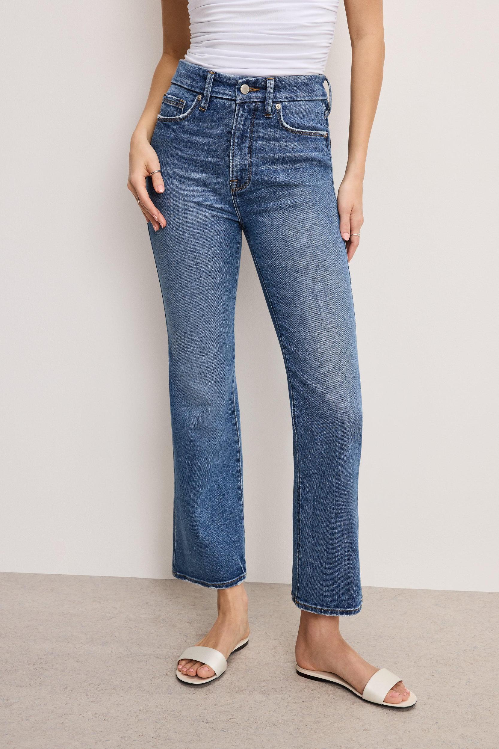 GOOD CURVE STRAIGHT JEANS | INDIGO338 Product Image