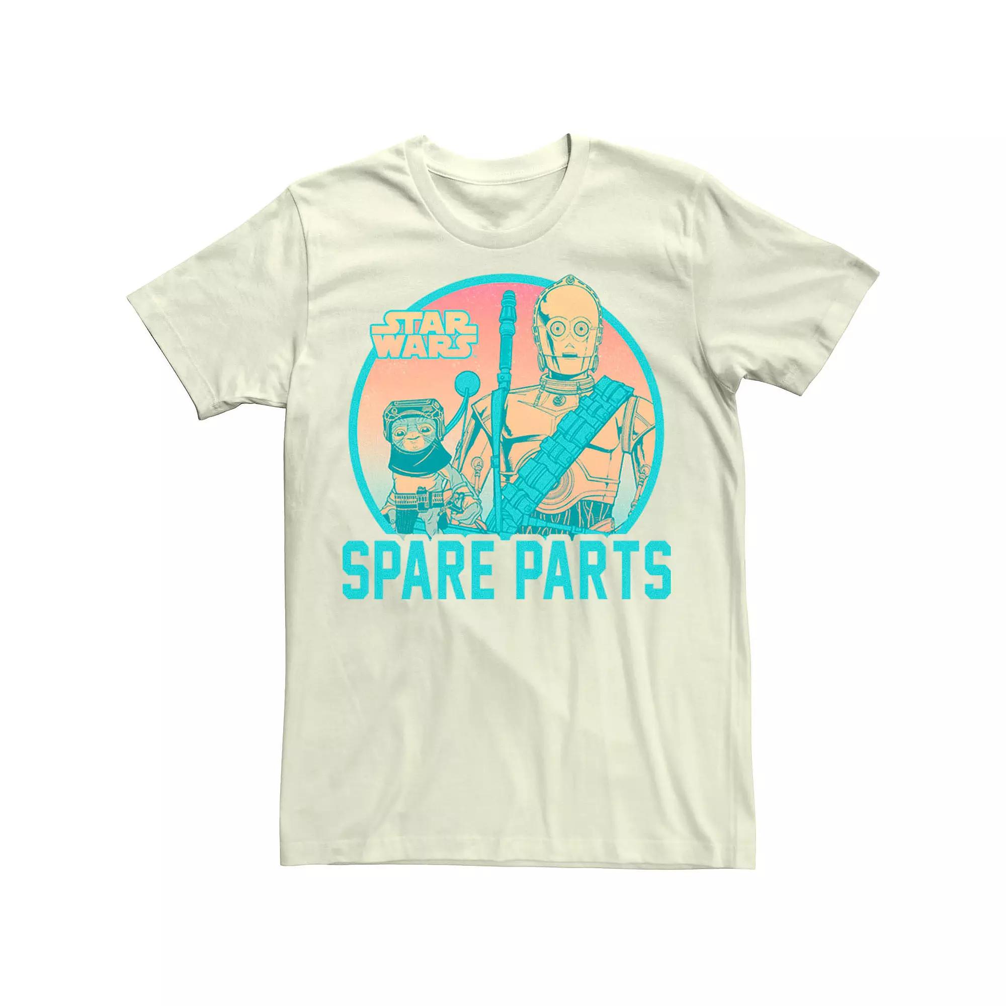 Men's Star Wars: The Rise Of Skywalker Babu Frik C-3PO Spare Parts Tee,  Product Image