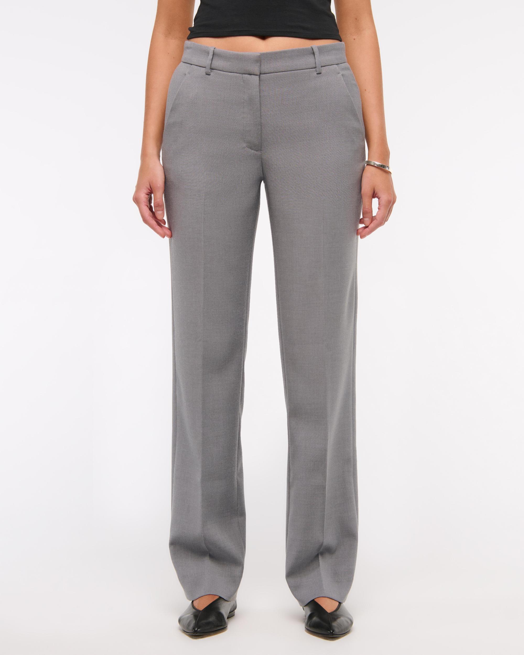 Low Rise Tailored Straight Pant Product Image
