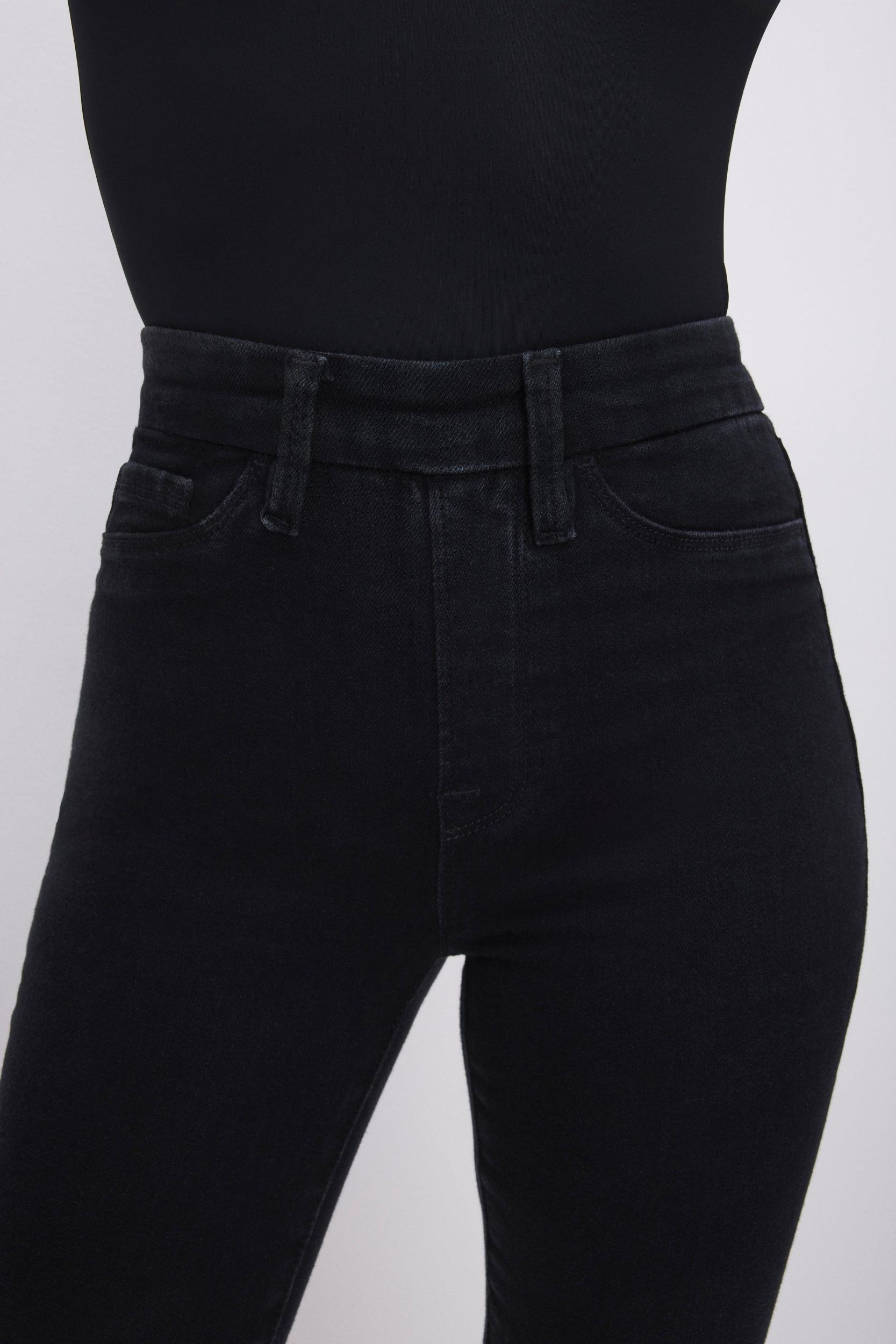 POWER STRETCH PULL-ON SKINNY JEANS | BLACK001 Product Image