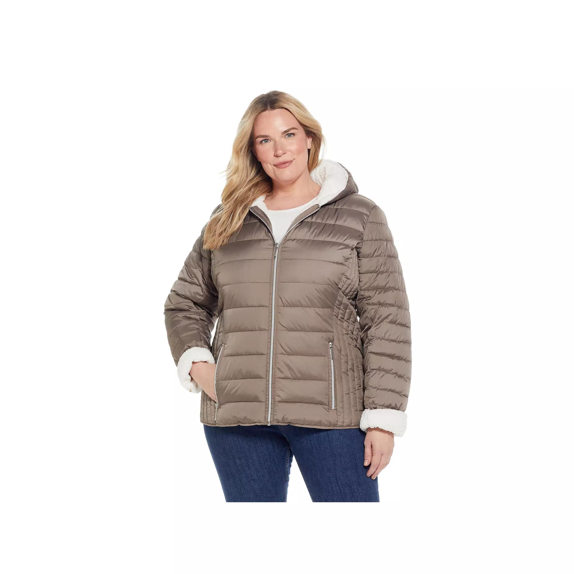 Women's Weathercast Sherpa-Lined Puffer Jacket,  Product Image