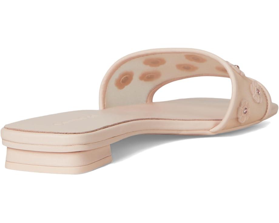 Sculpted C Metallic Leather Flat Sandals Product Image