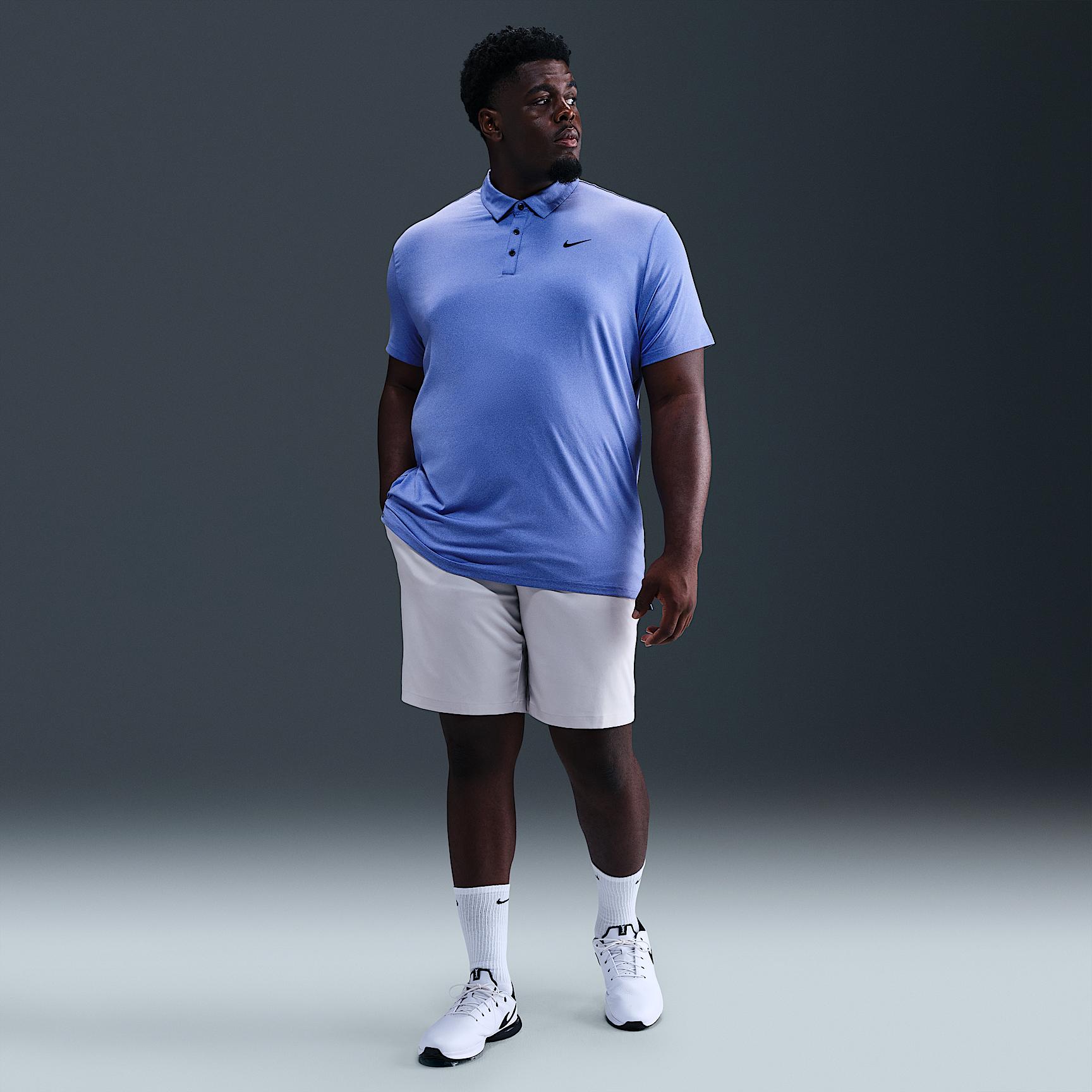 Nike Mens Tour Dri-FIT Heathered Golf Polo | FZ7473-411 Product Image