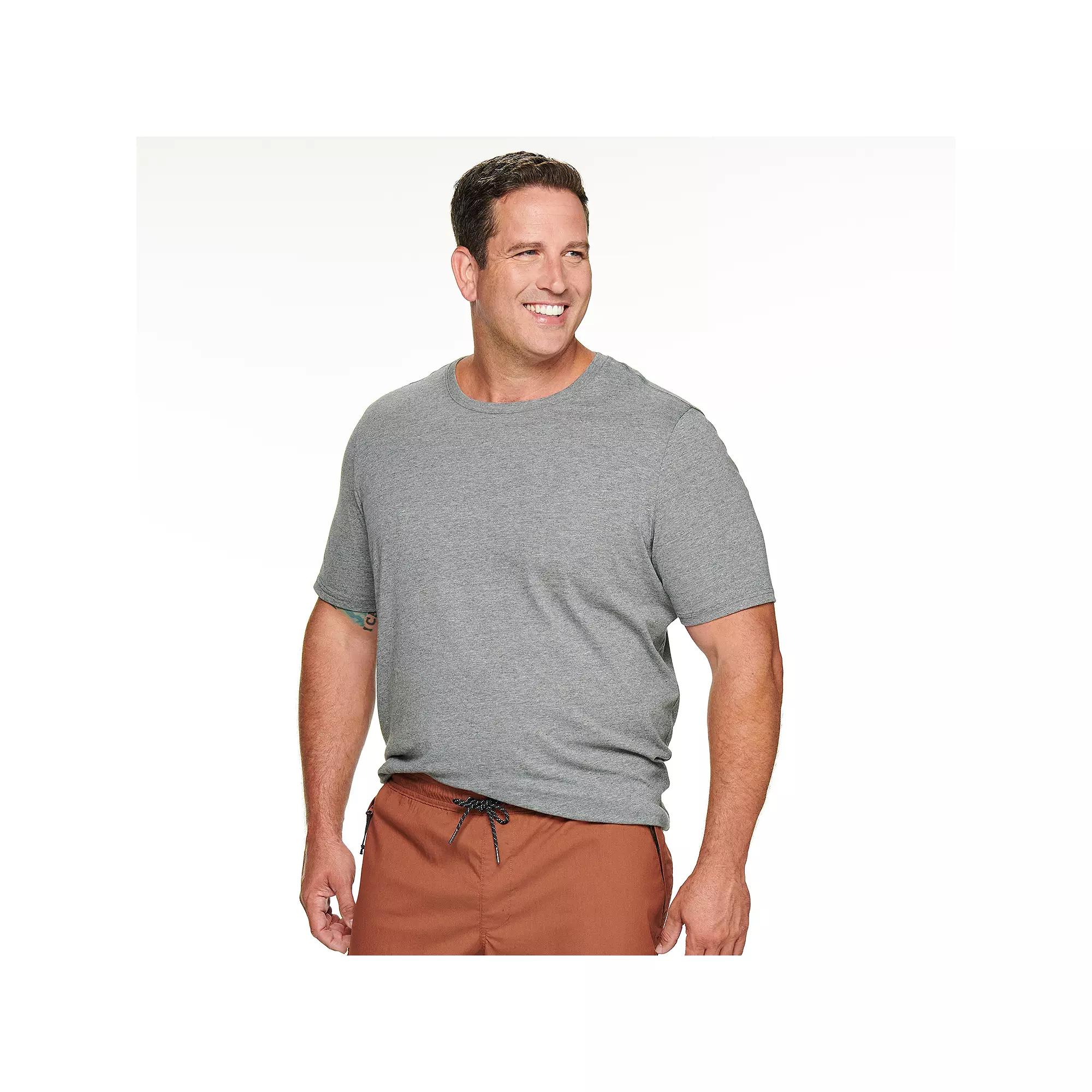 Big & Tall Sonoma Goods For Life® Short Sleeve Crewneck T-Shirt, Men's, Size: XXL Tall, Grey Heather Product Image