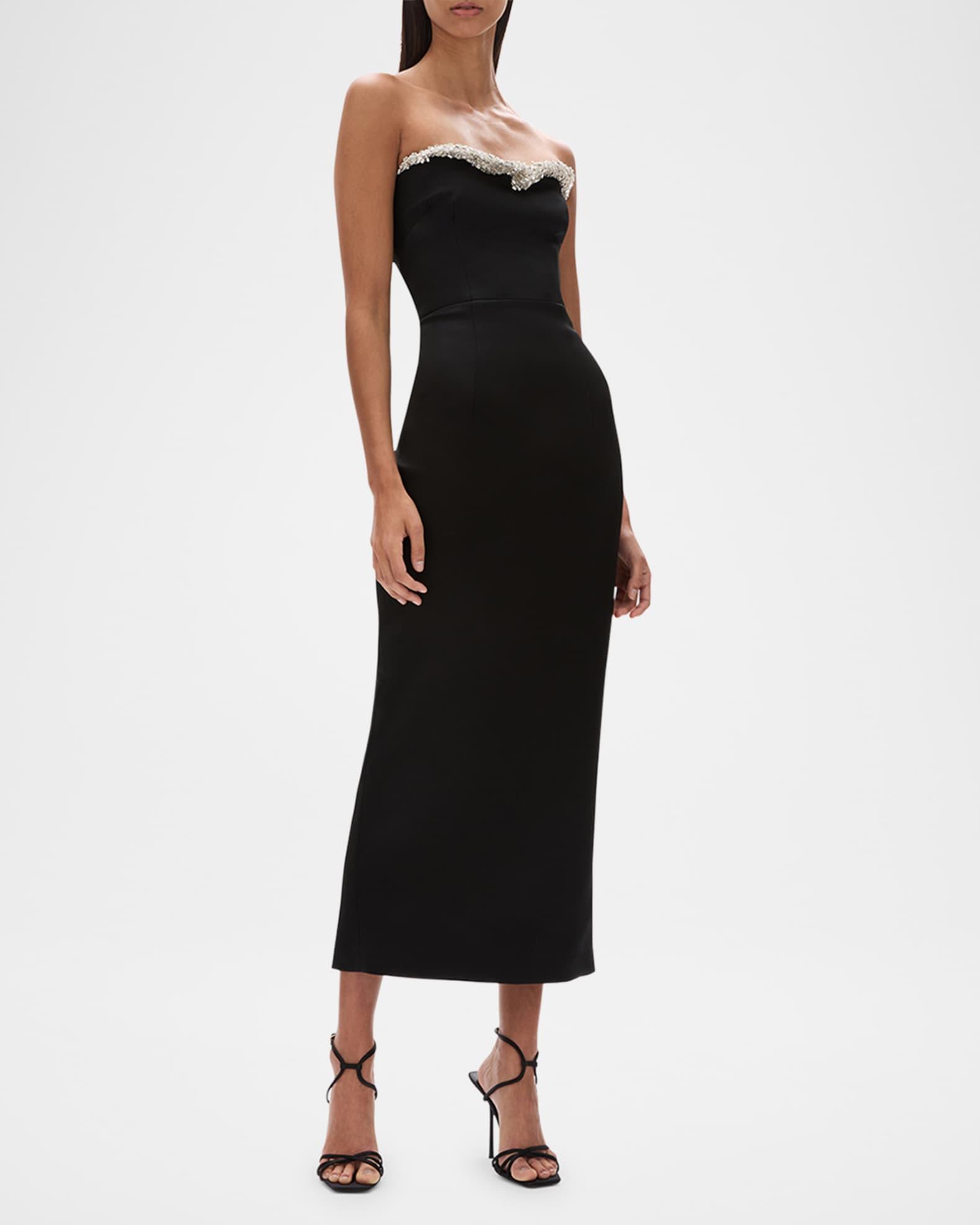 Lorna Crystal Strapless Midi Dress Product Image