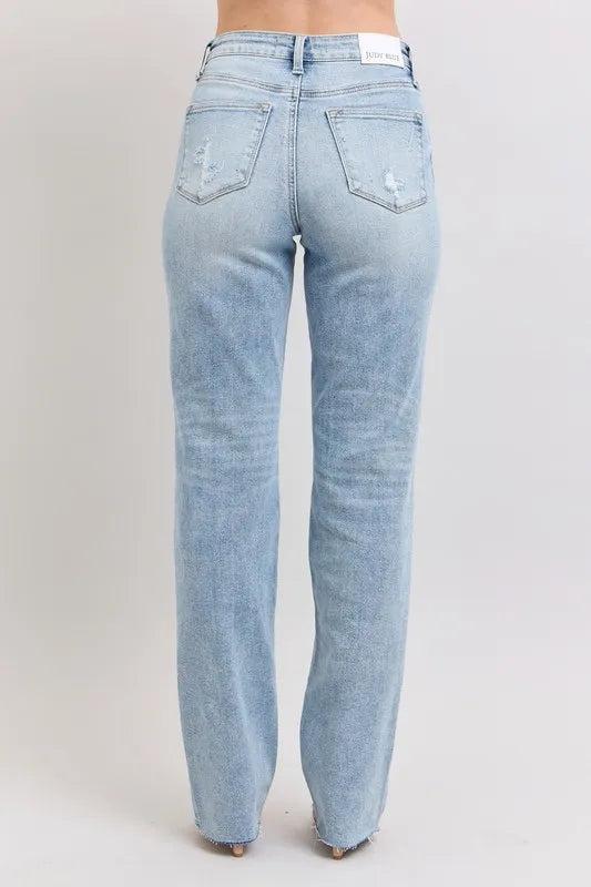 88926   Jenifer Mid-Rise Light Wash Dad Judy Blue Jeans Product Image