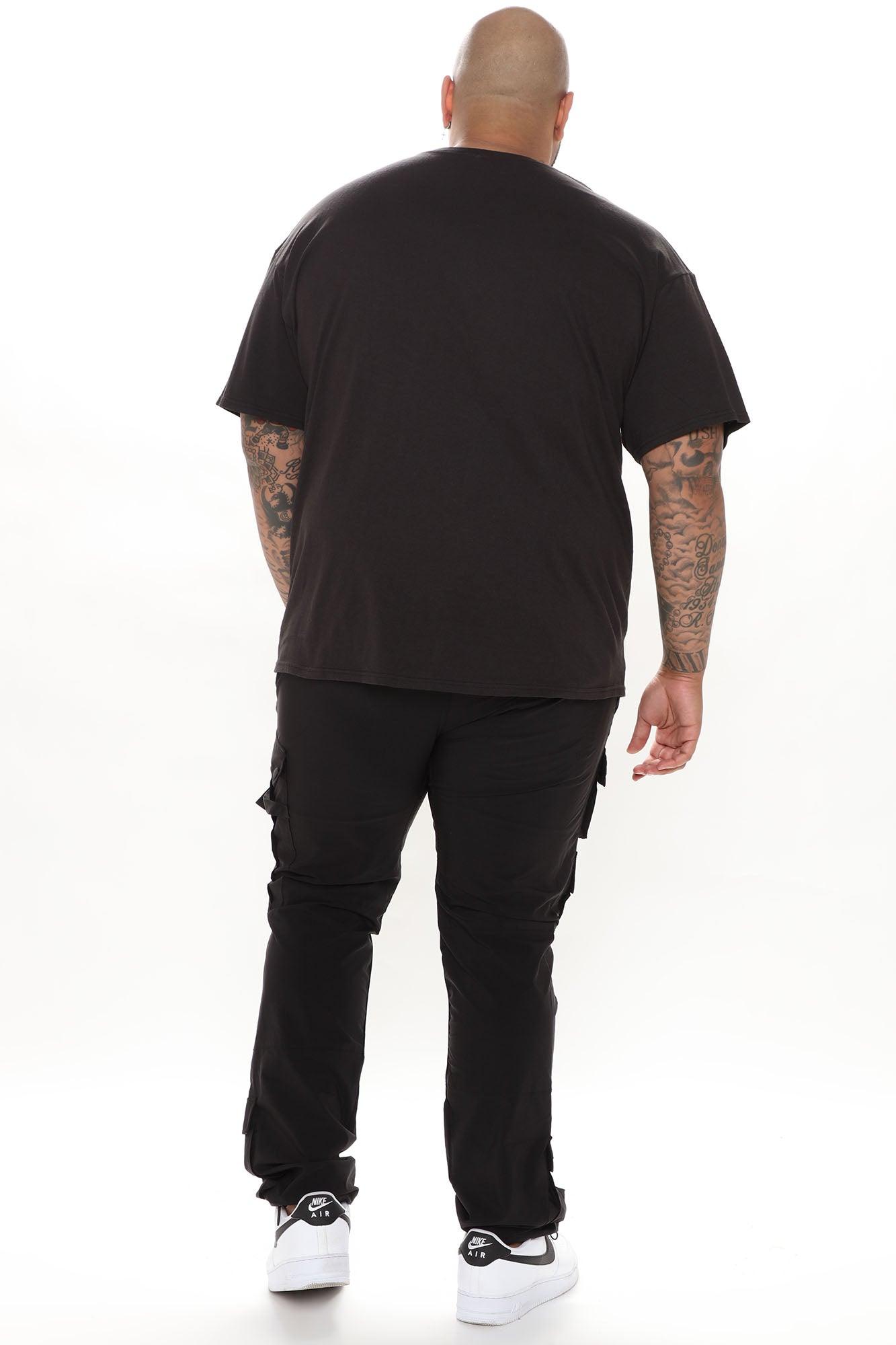 Versatile Slim Cargo Pants - Black Product Image