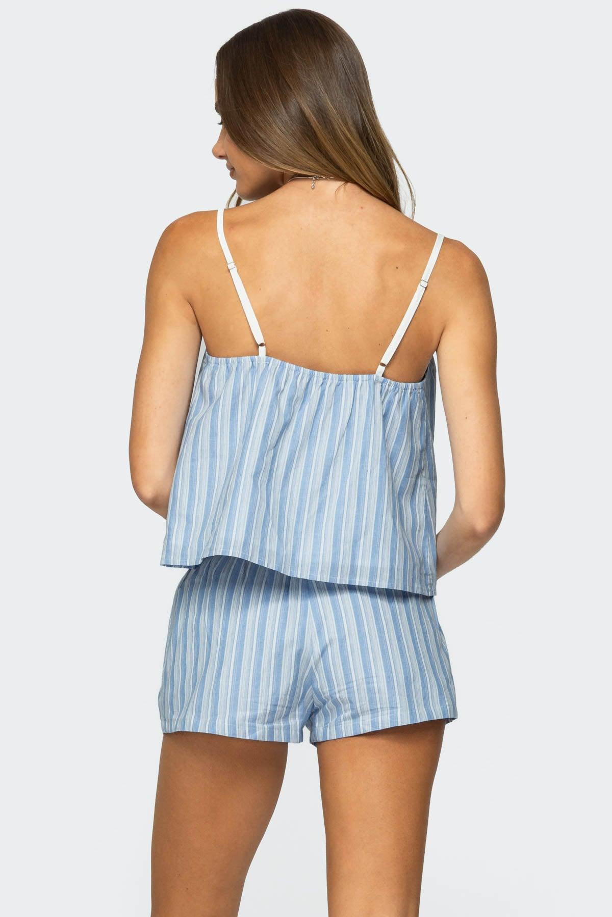 Birkley Striped Babydoll Top Product Image
