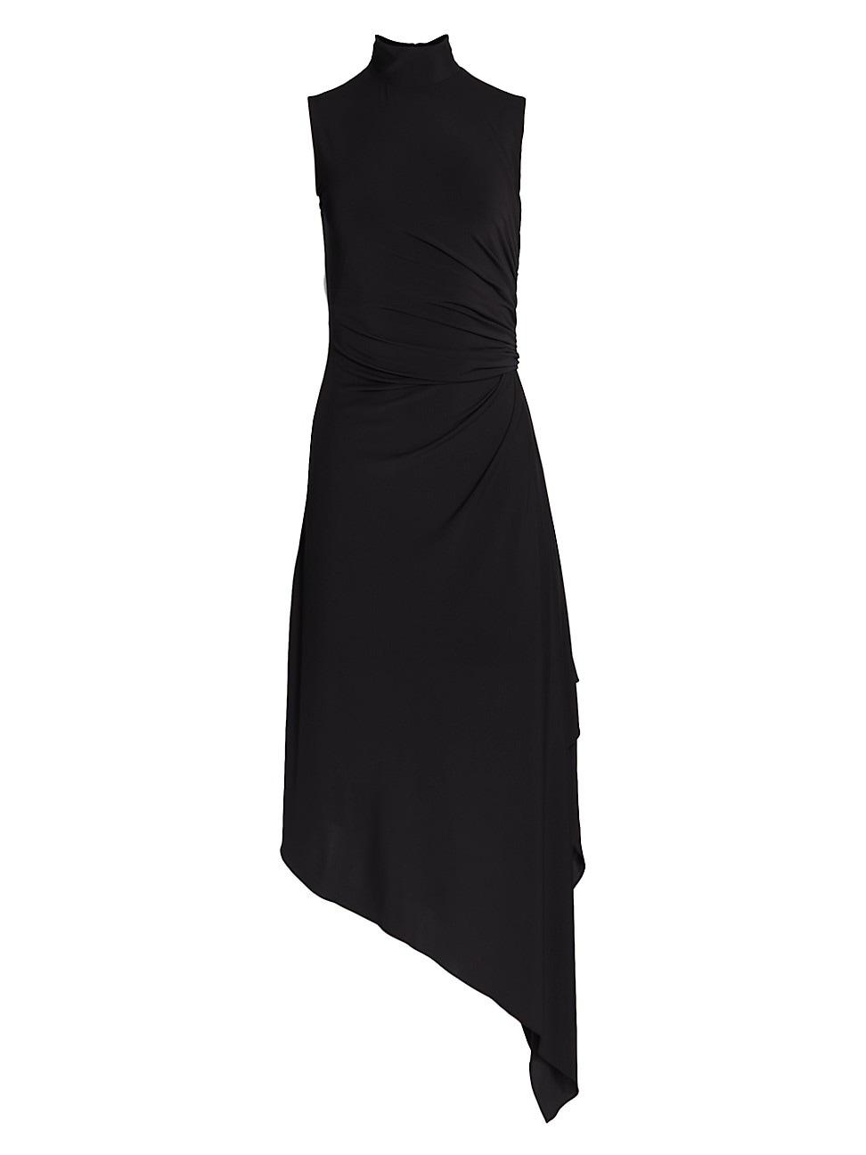 Halston Layla Asymmetric Midi Dress Product Image