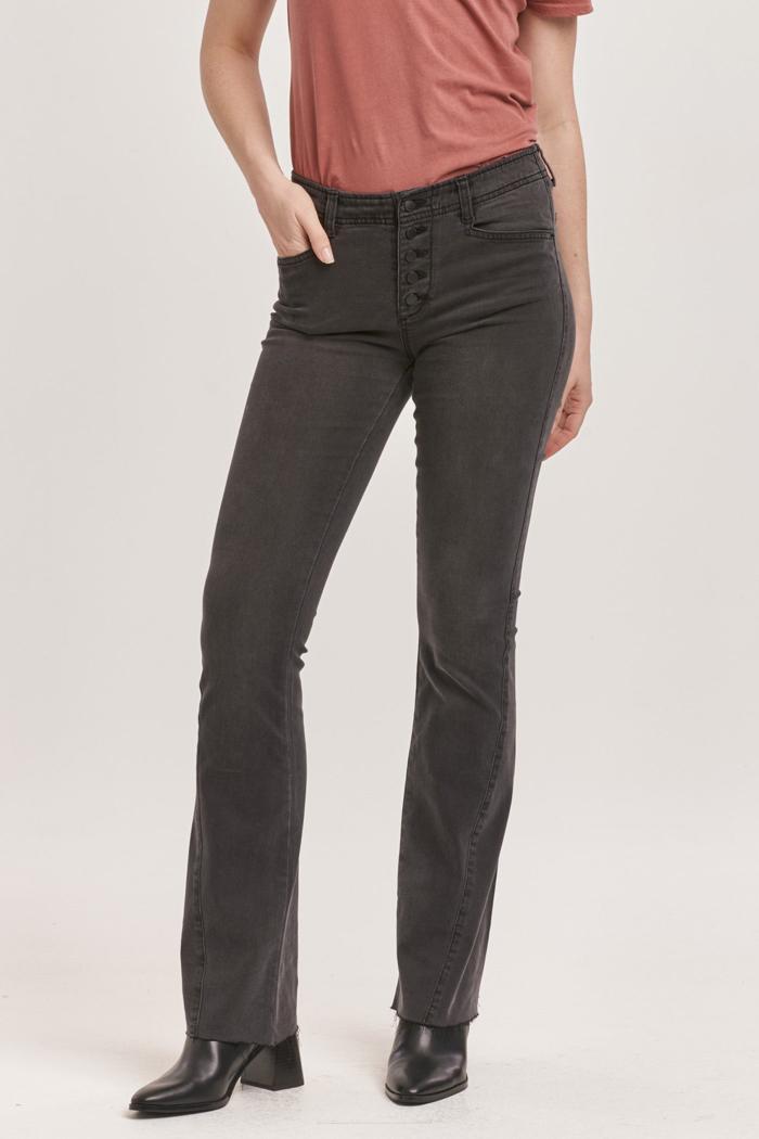 Jaxtyn Bootcut Fit Mid Rise Jeans Caviar Product Image
