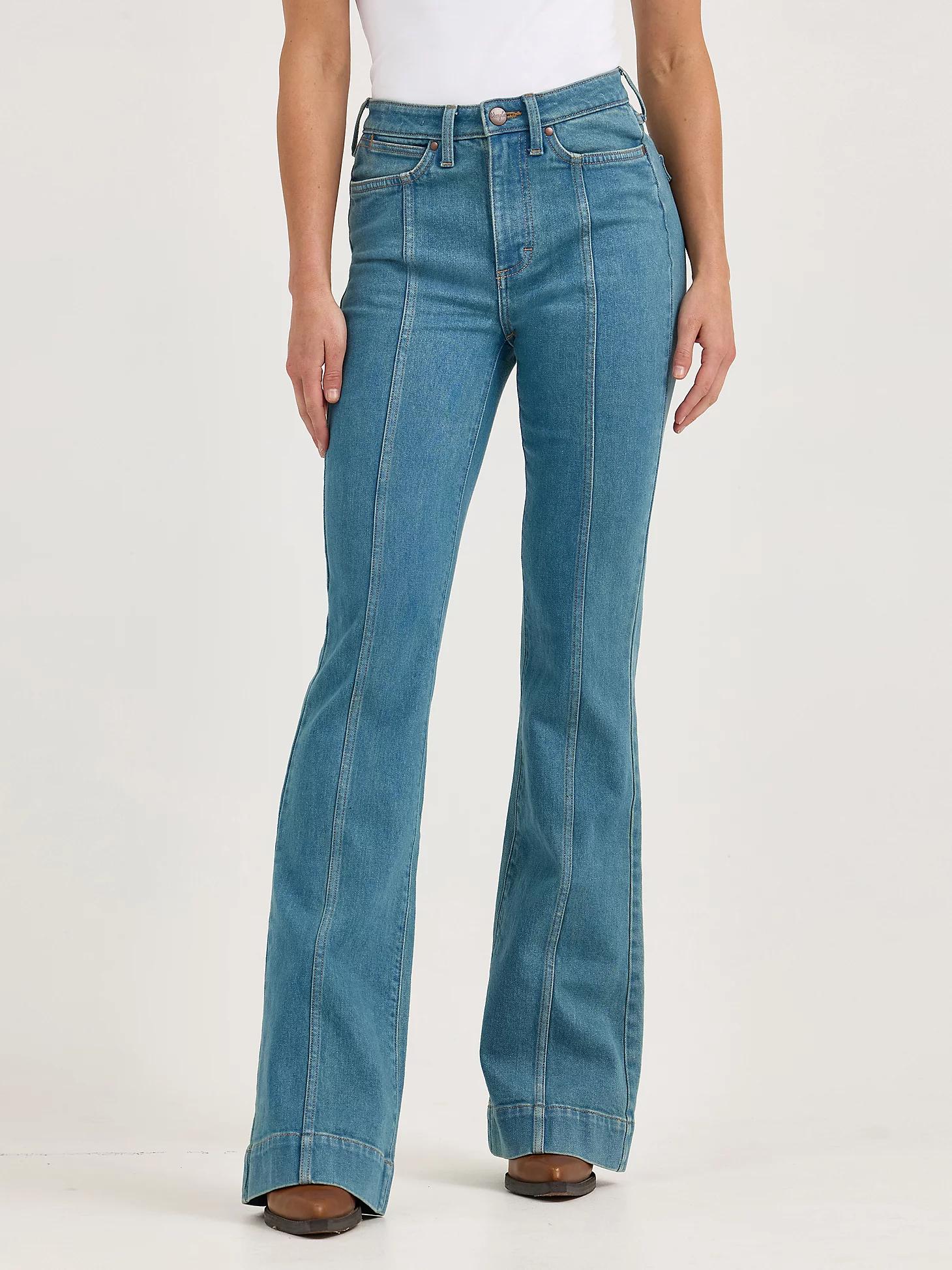 Women's Wrangler Retro® Bailey High Rise Pintuck Trouser Jean in Brooklyn Product Image