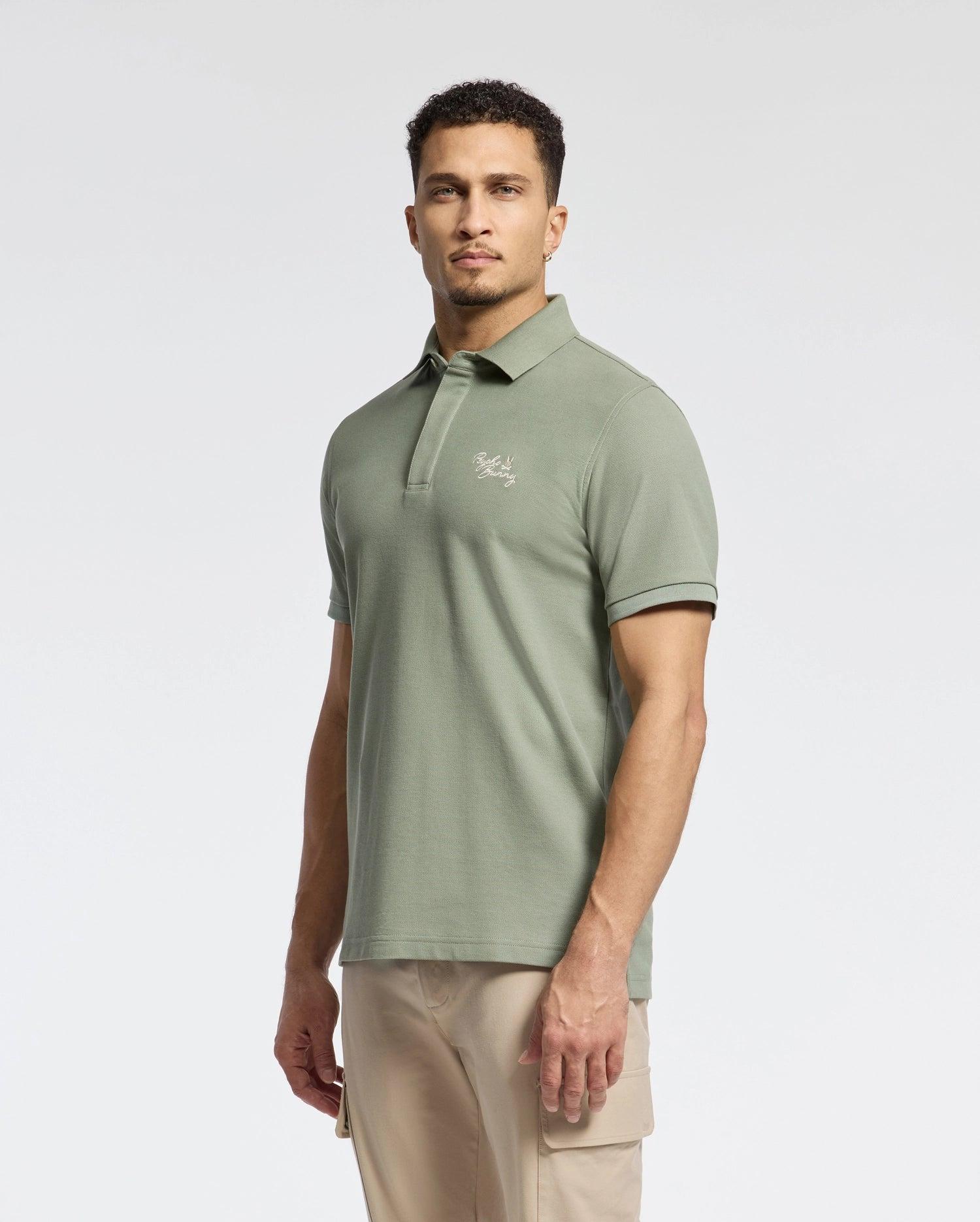 MENS TAYLOR PIQUE LONG SLEEVE TEE - B6T580F200 Male Product Image