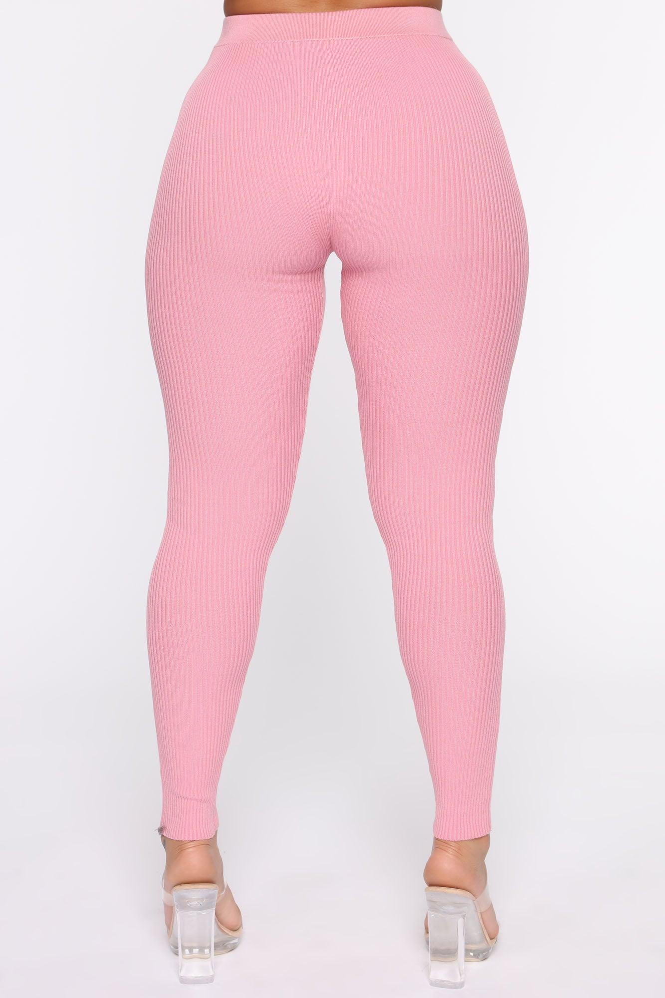 Wrong Way Sweater Pant Set - Pink Female Product Image