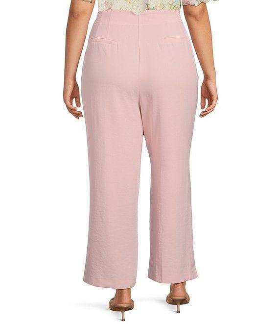 Skies Are Blue Plus Size Straight Leg Pants Product Image
