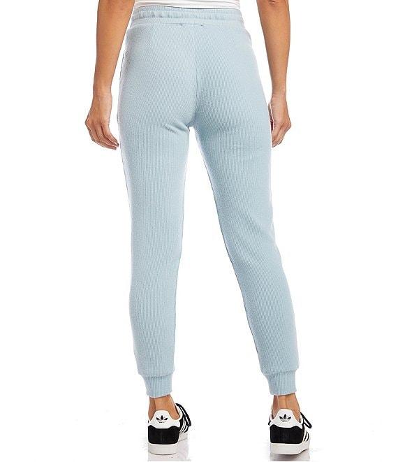 Karen Kane Drawstring Ribbed Mid Rise Banded Cuff Sweatpants Product Image