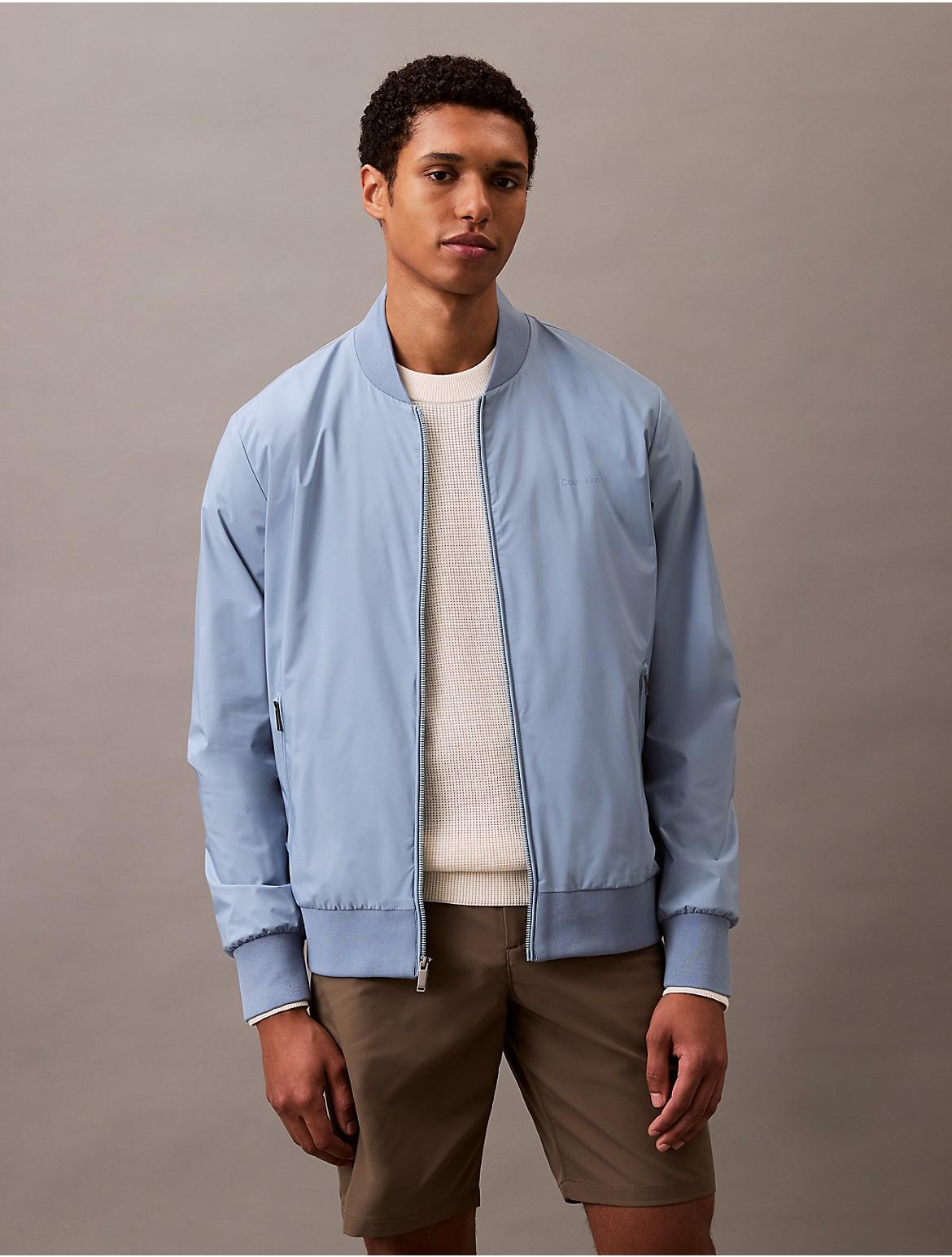 Calvin Klein Mens Matte Bomber Jacket - Grey Product Image