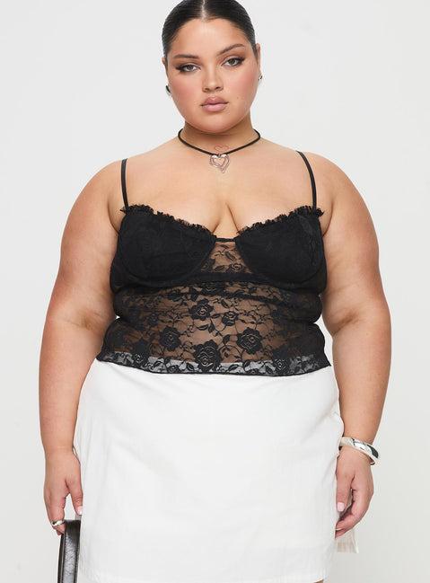 Kerr Lace Top Black Curve Product Image