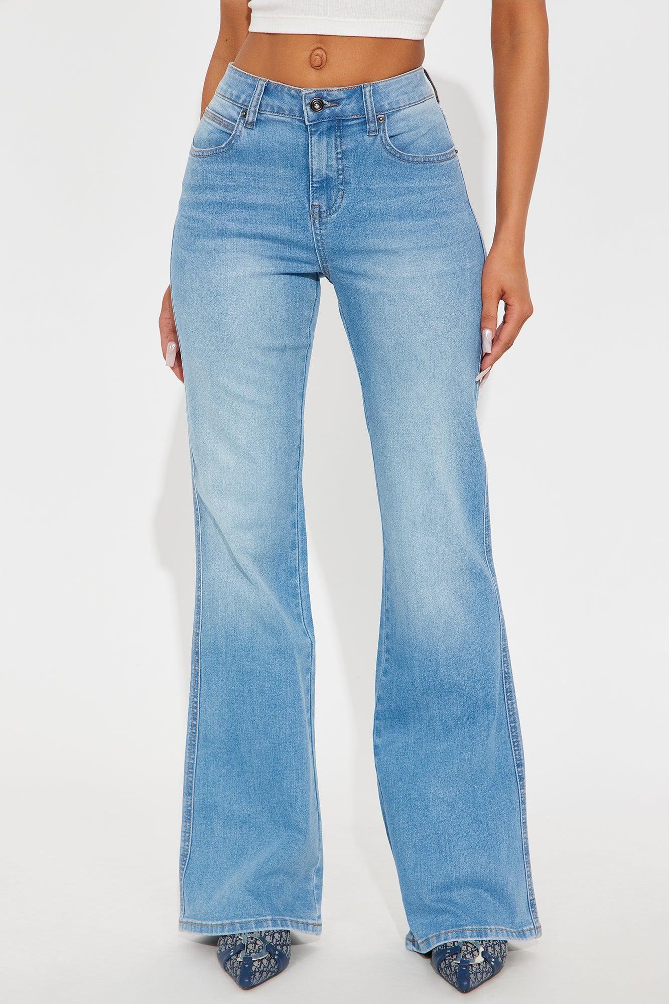 Beatrice Mid Rise Flare Jeans - Medium Wash Female Product Image