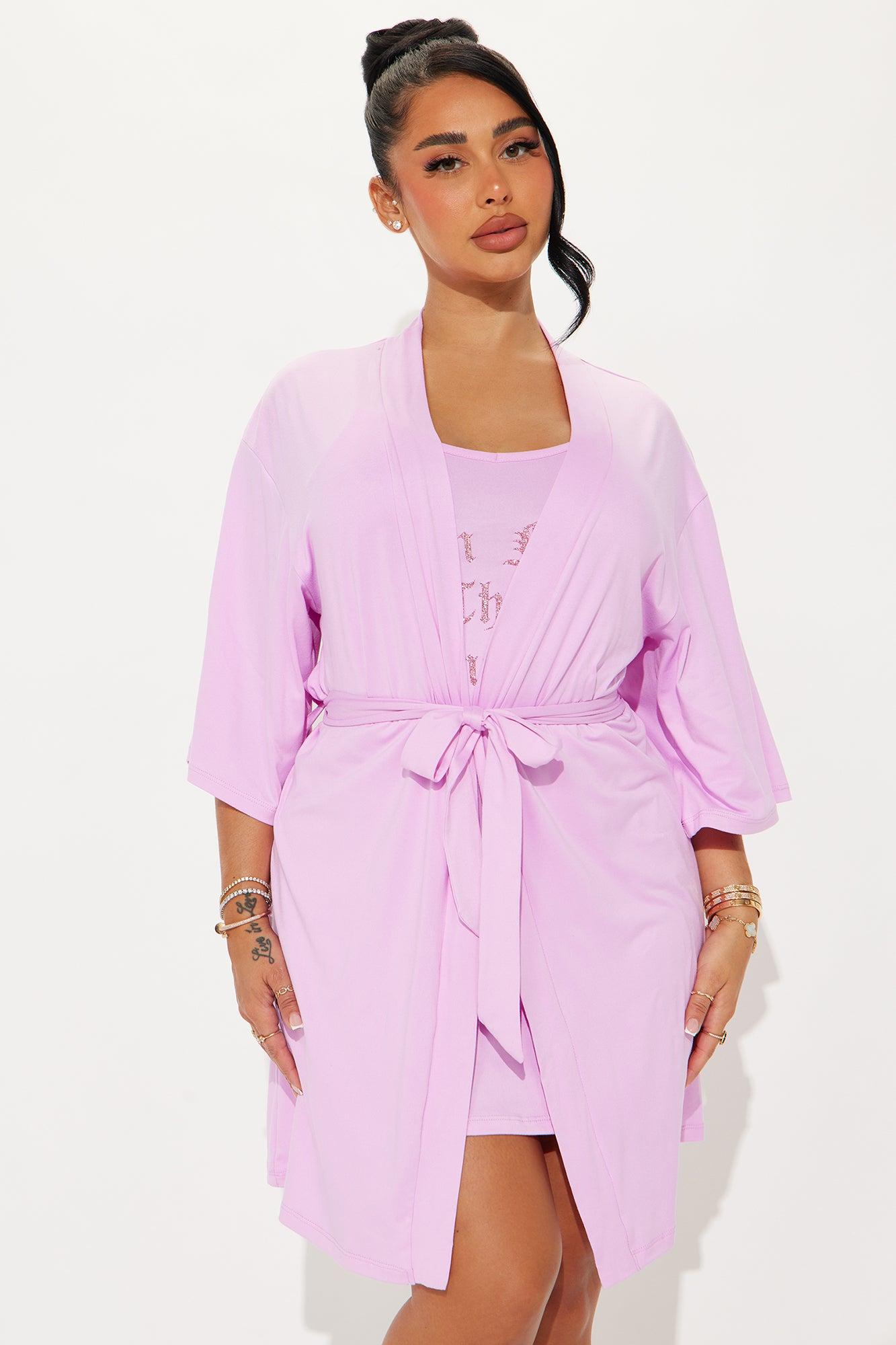 Not That Innocent PJ Robe Set - Pink Product Image