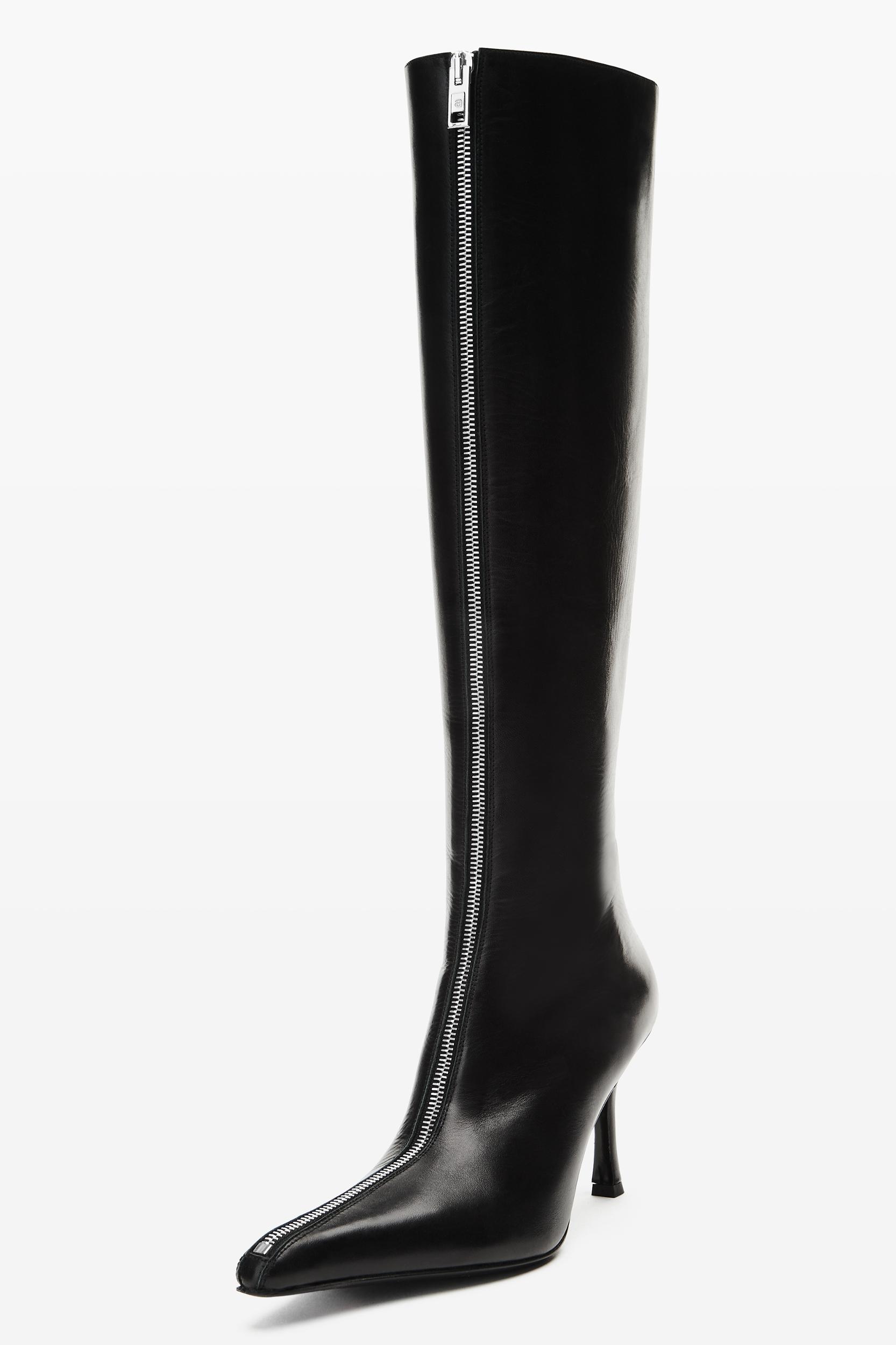 Black Leather Vera Boot  Product Image