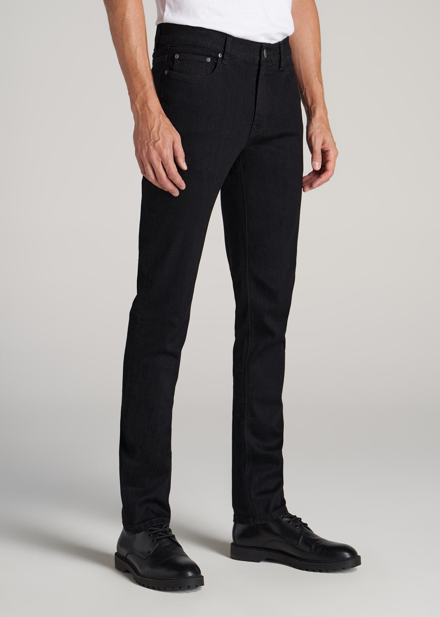 Dylan Slim Fit Jeans for Tall Men in Black Product Image